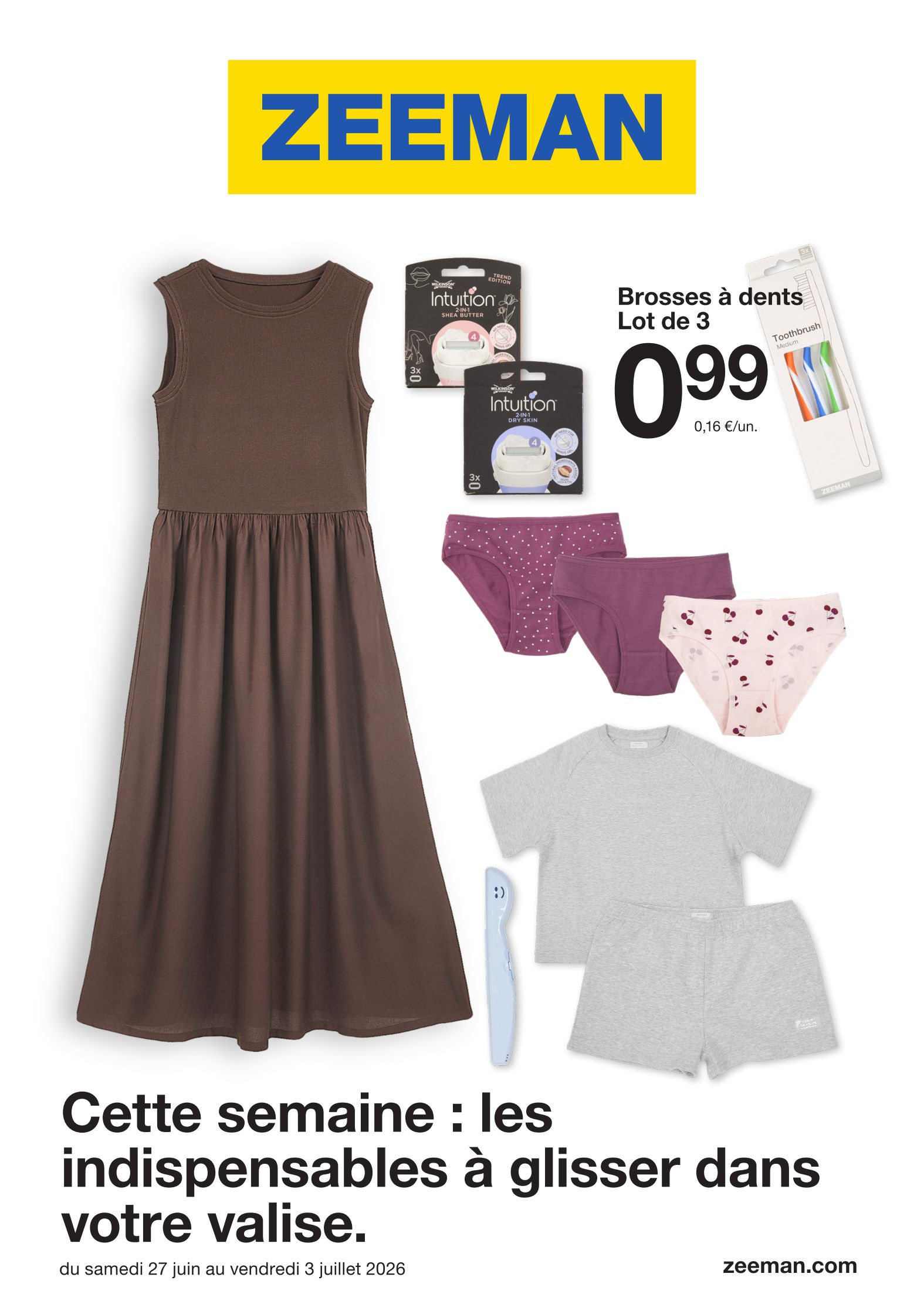 Current Zeeman leaflet valid from du samedi 27/06/2026 to du vendredi 03/07/2026