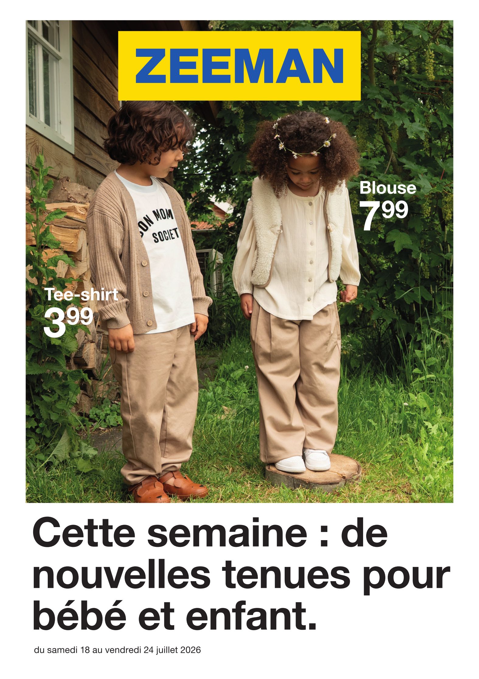 Current Zeeman leaflet valid from du samedi 18/07/2026 to du vendredi 24/07/2026