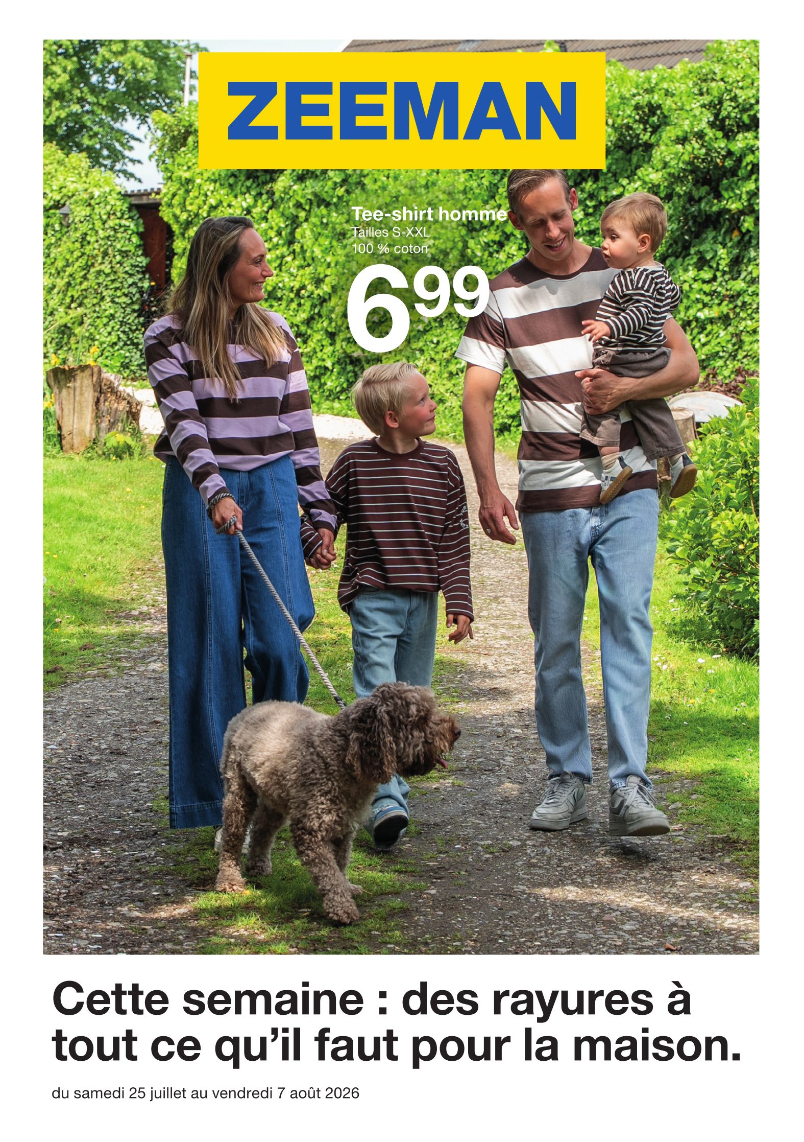 Current Zeeman leaflet valid from du samedi 25/07/2026 to du vendredi 07/08/2026