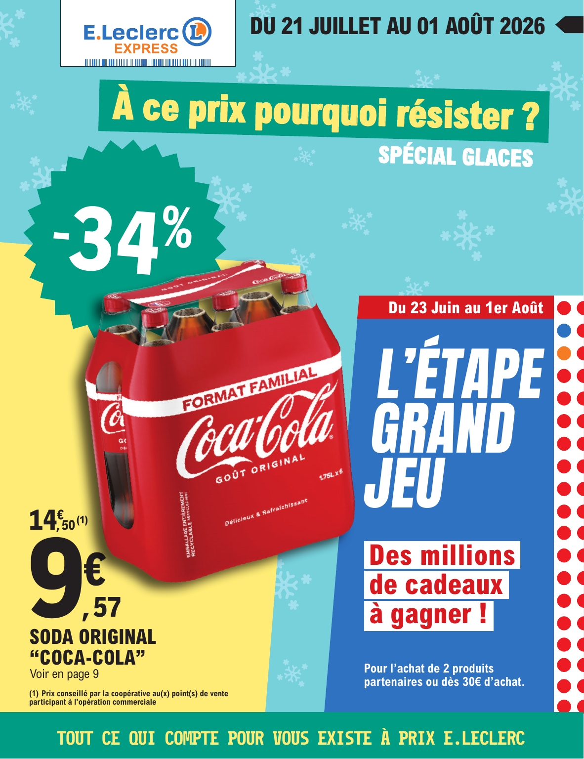 Flyer E.Leclerc - Express pour la semaine prochaine du du mardi 21/07/2026 au du samedi 01/08/2026