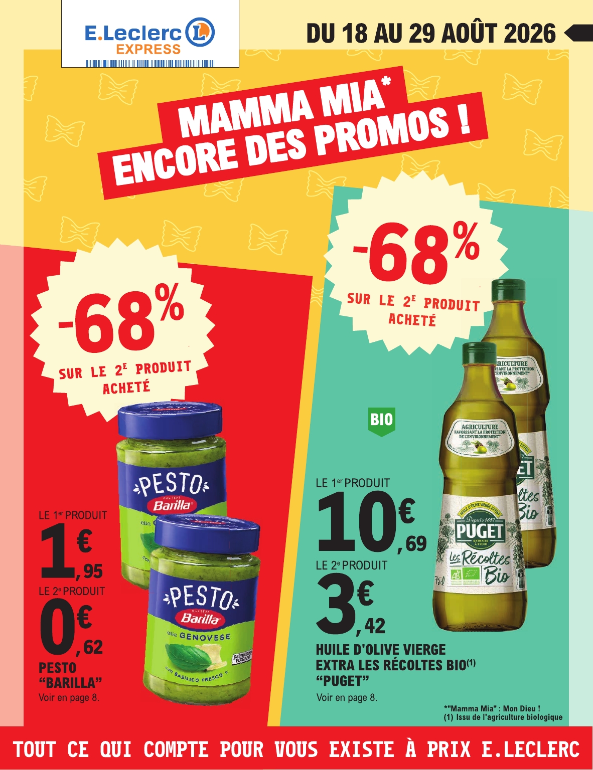Flyer E.Leclerc - Express pour la semaine prochaine du du mardi 18/08/2026 au du samedi 29/08/2026