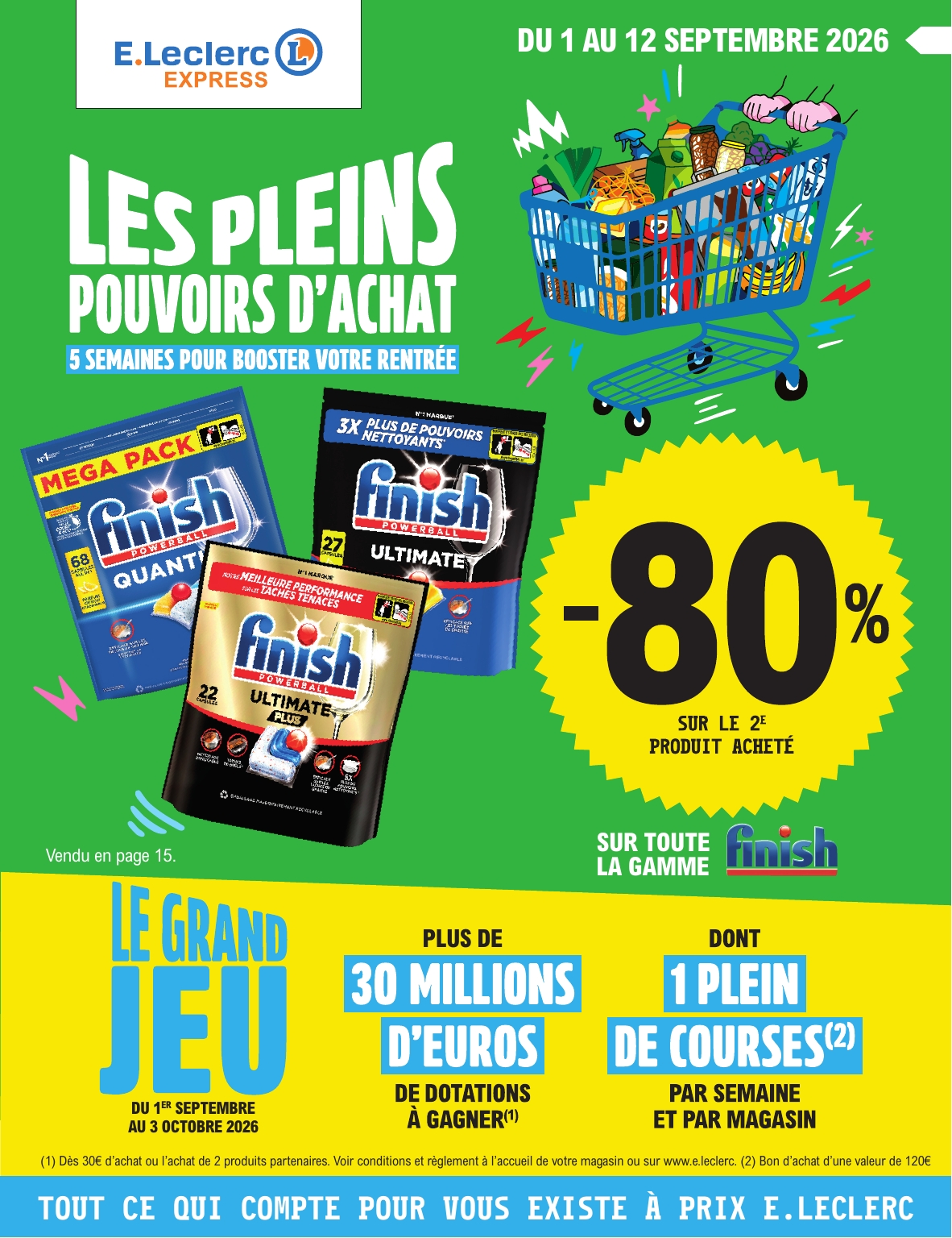 Flyer E.Leclerc - Express pour la semaine prochaine du du mardi 01/09/2026 au du samedi 12/09/2026
