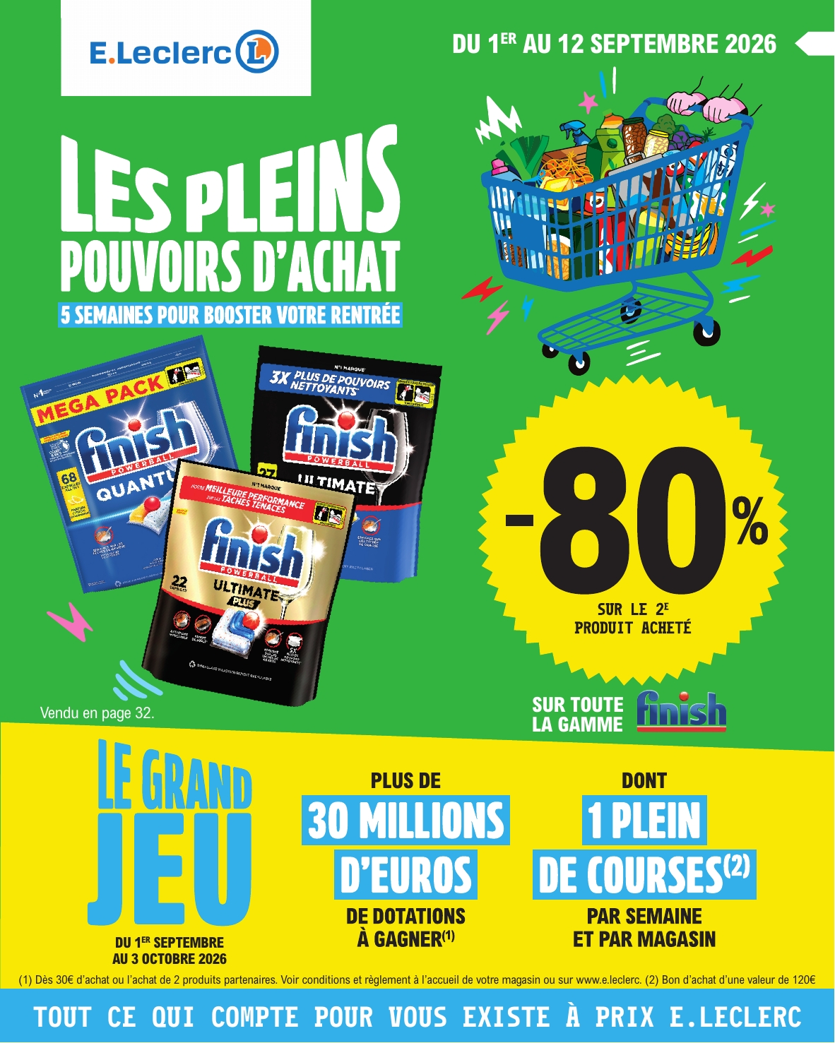 Flyer E.Leclerc - Le goûter fait sa rentrée pour la semaine prochaine du du mardi 01/09/2026 au du samedi 12/09/2026