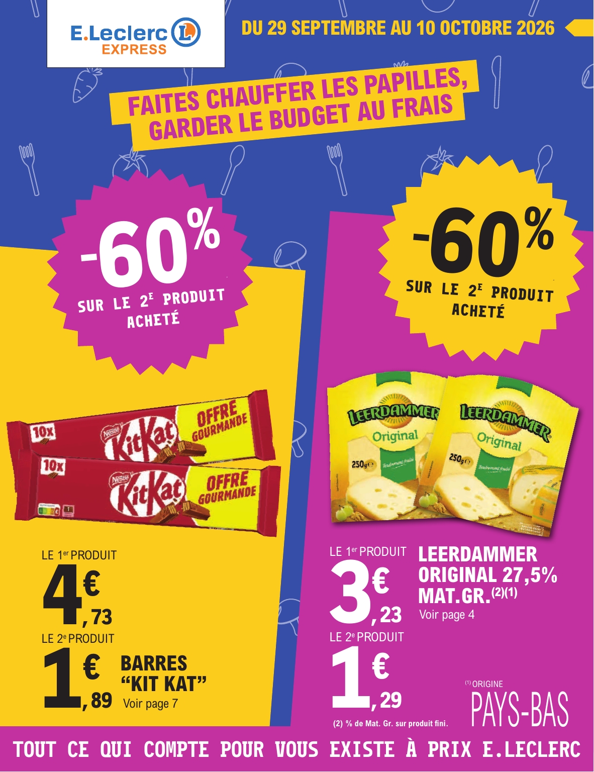 Flyer E.Leclerc - Express pour la semaine prochaine du du mardi 29/09/2026 au du samedi 10/10/2026