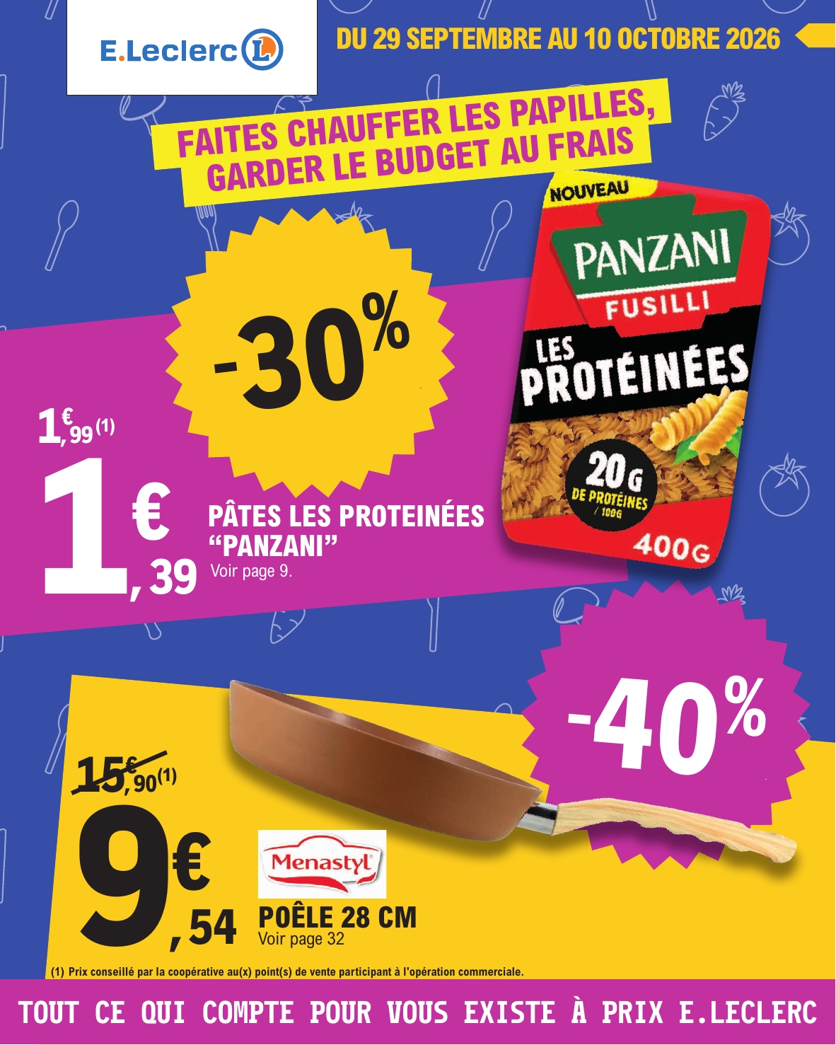 Flyer E.Leclerc pour la semaine prochaine du du mardi 29/09/2026 au du samedi 10/10/2026
