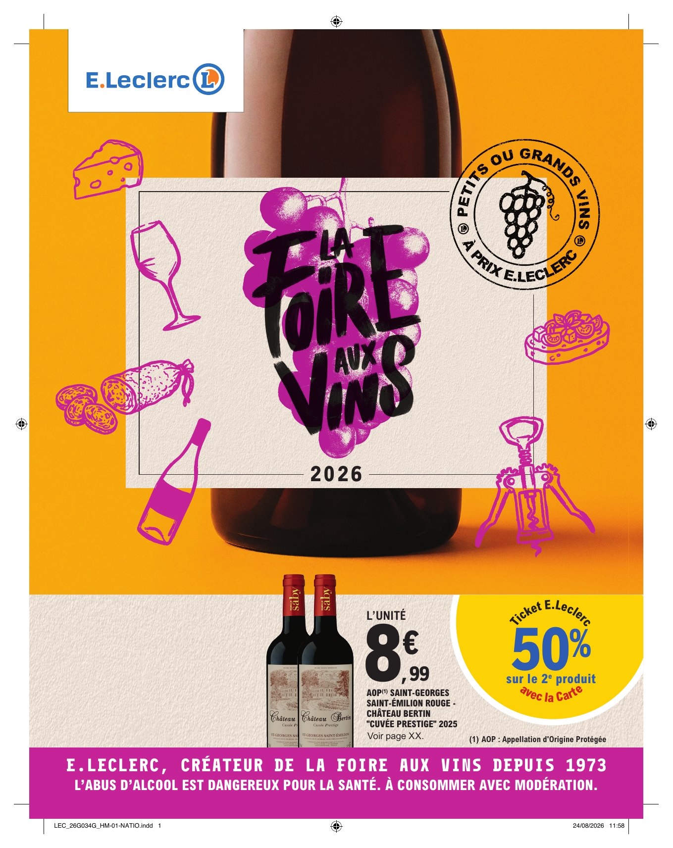 Current E.Leclerc - Foire aux vins d'automne leaflet valid from du mardi 29/09/2026 to du samedi 10/10/2026
