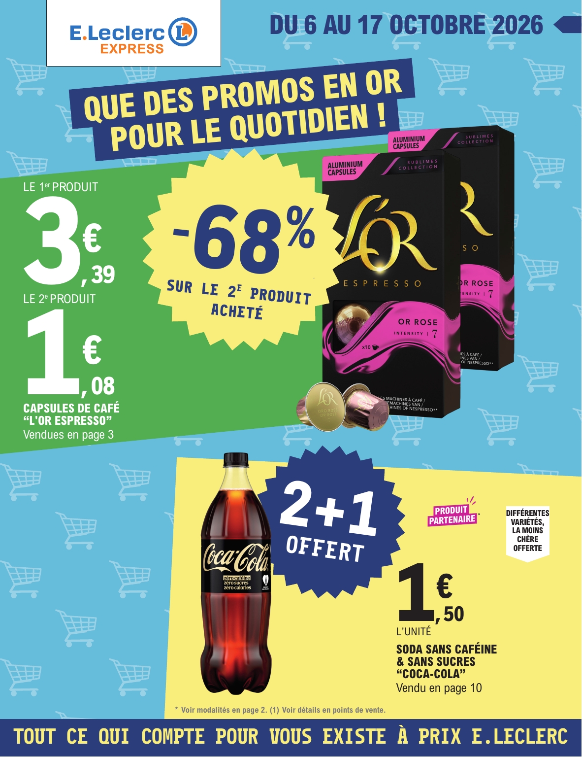 Flyer E.Leclerc - Express pour la semaine prochaine du du mardi 06/10/2026 au du samedi 17/10/2026