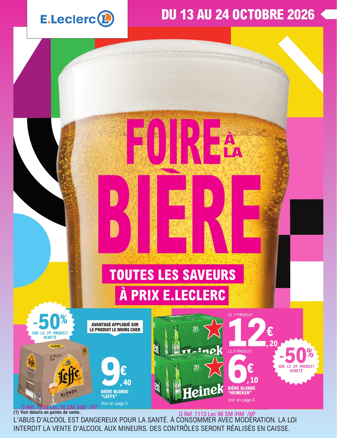 Flyer E.Leclerc - Foire à la bière pour la semaine prochaine du du mardi 13/10/2026 au du samedi 24/10/2026