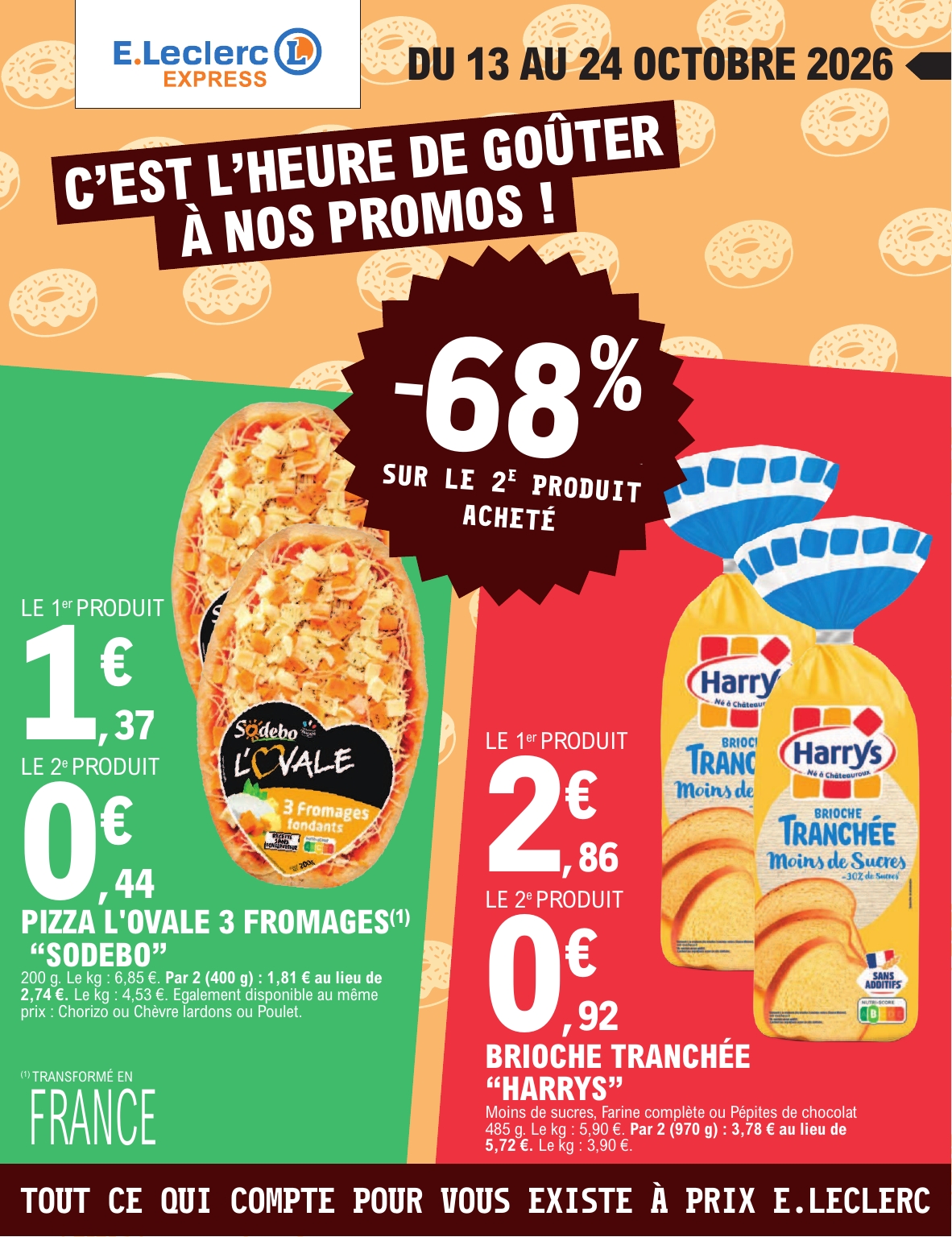 Flyer E.Leclerc - Express pour la semaine prochaine du du mardi 13/10/2026 au du samedi 24/10/2026
