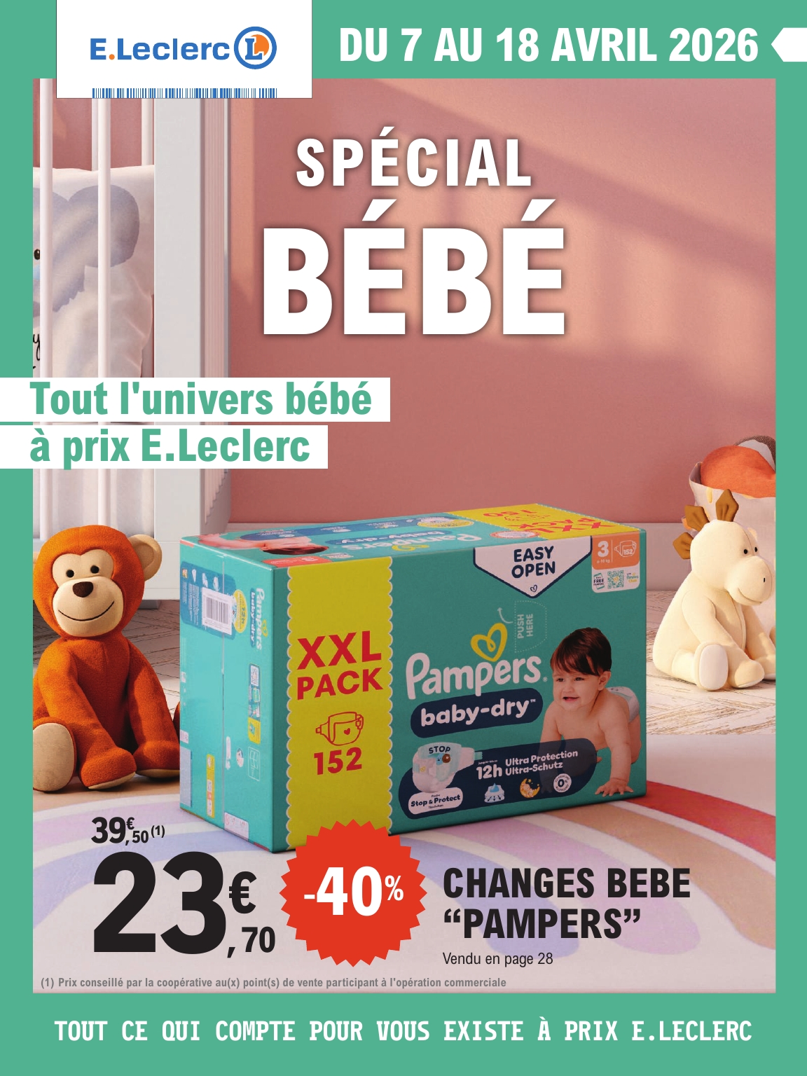 Catalogue E.Leclerc - Spécial Bébé valable du 07/04/2026 au 18/04/2026
