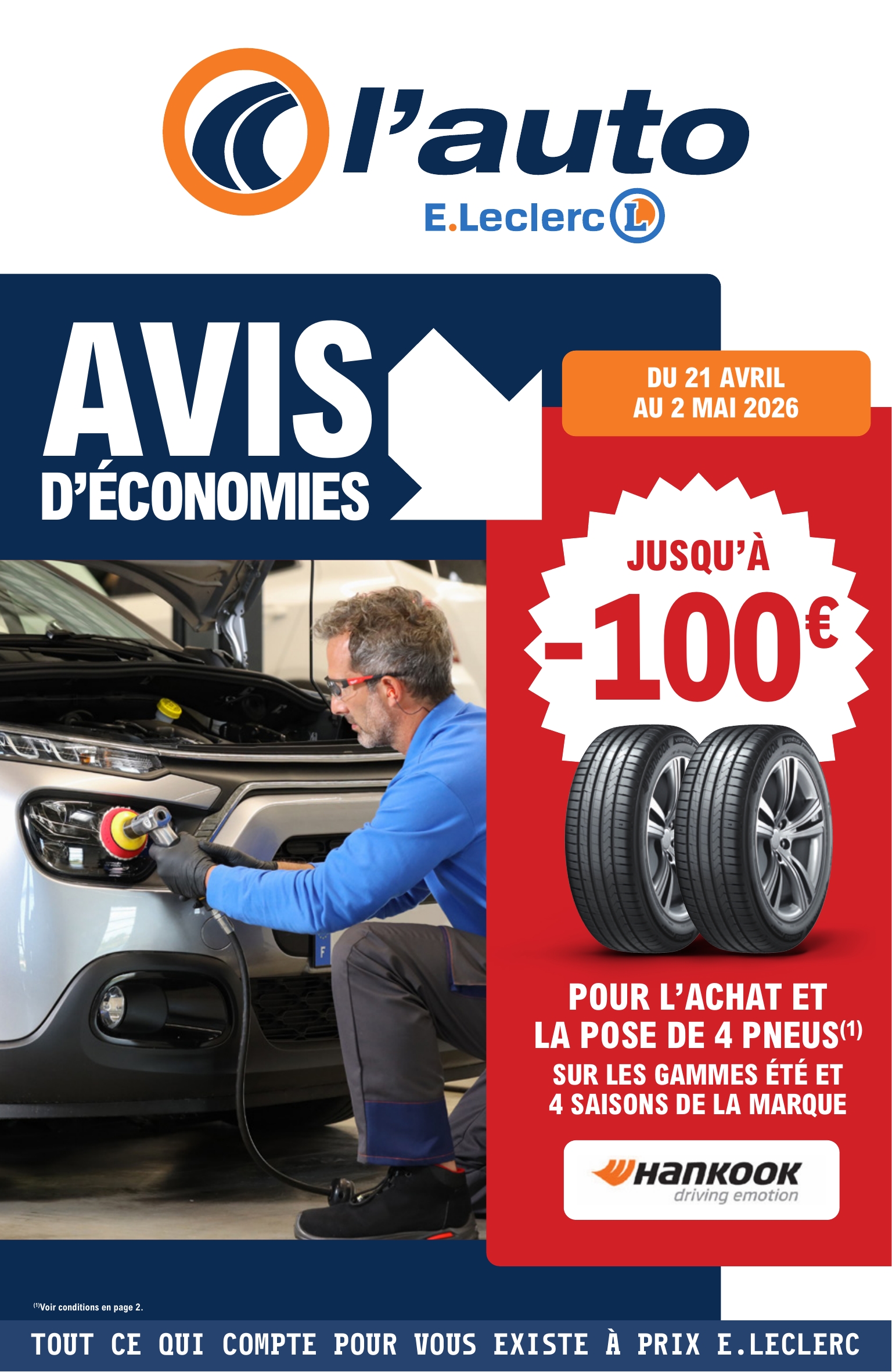 Flyer E.Leclerc - L'auto pour la semaine prochaine du du mardi 21/04/2026 au du samedi 02/05/2026