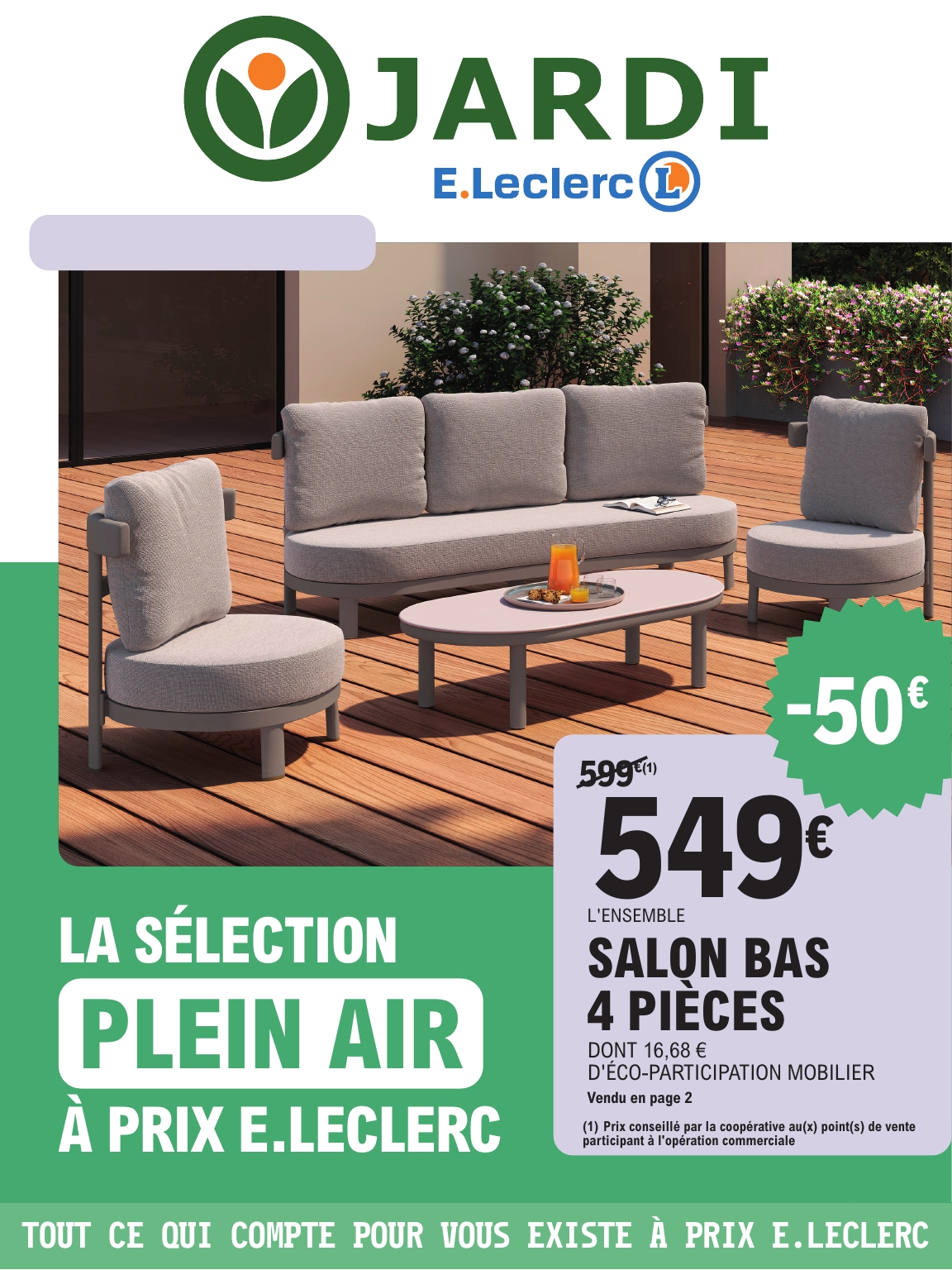Current E.Leclerc - Jardi leaflet valid from du mardi 14/04/2026 to du samedi 02/05/2026