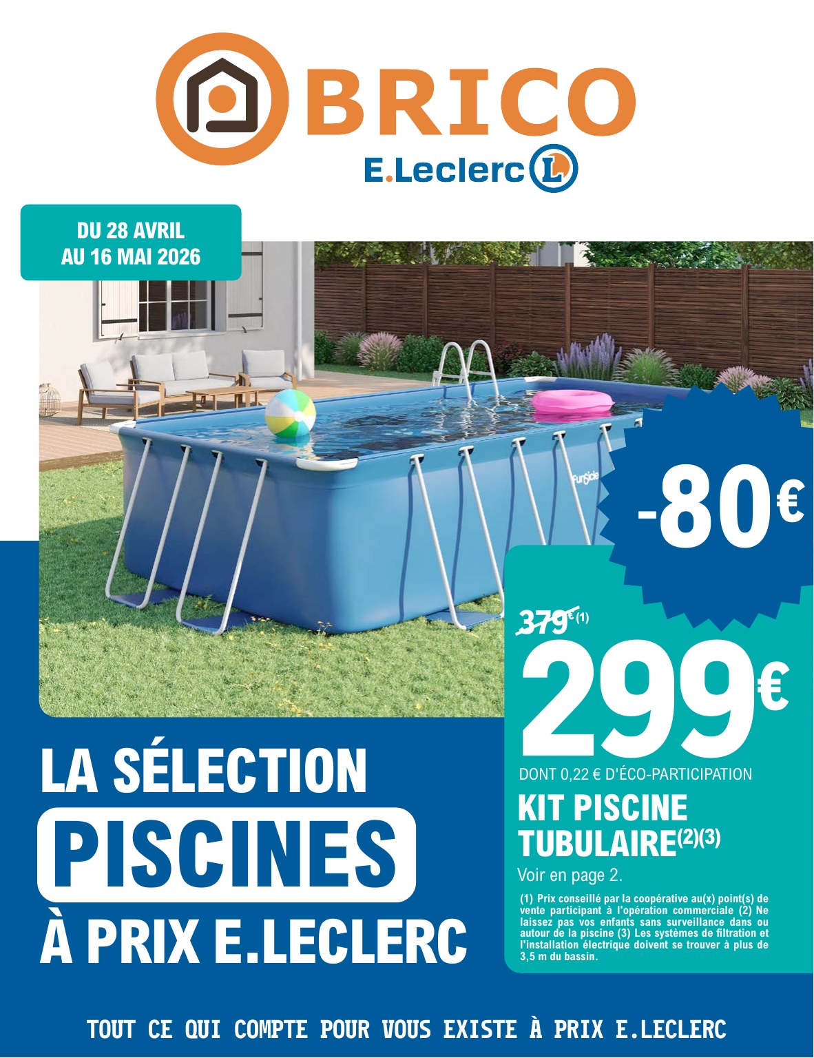 Flyer E.Leclerc - Brico pour la semaine prochaine du du mardi 28/04/2026 au du samedi 16/05/2026