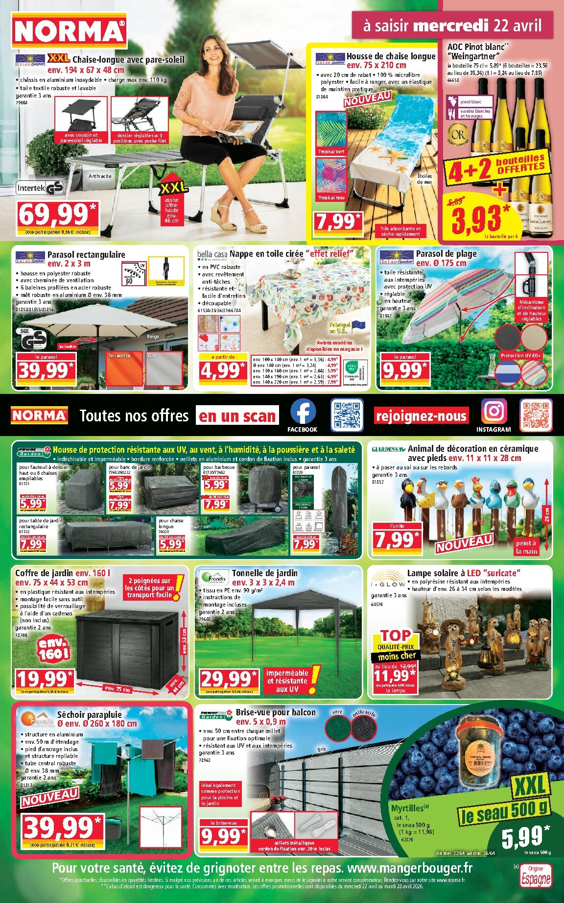 Flyer NORMA pour la semaine prochaine du du mercredi 22/04/2026 au du mardi 28/04/2026