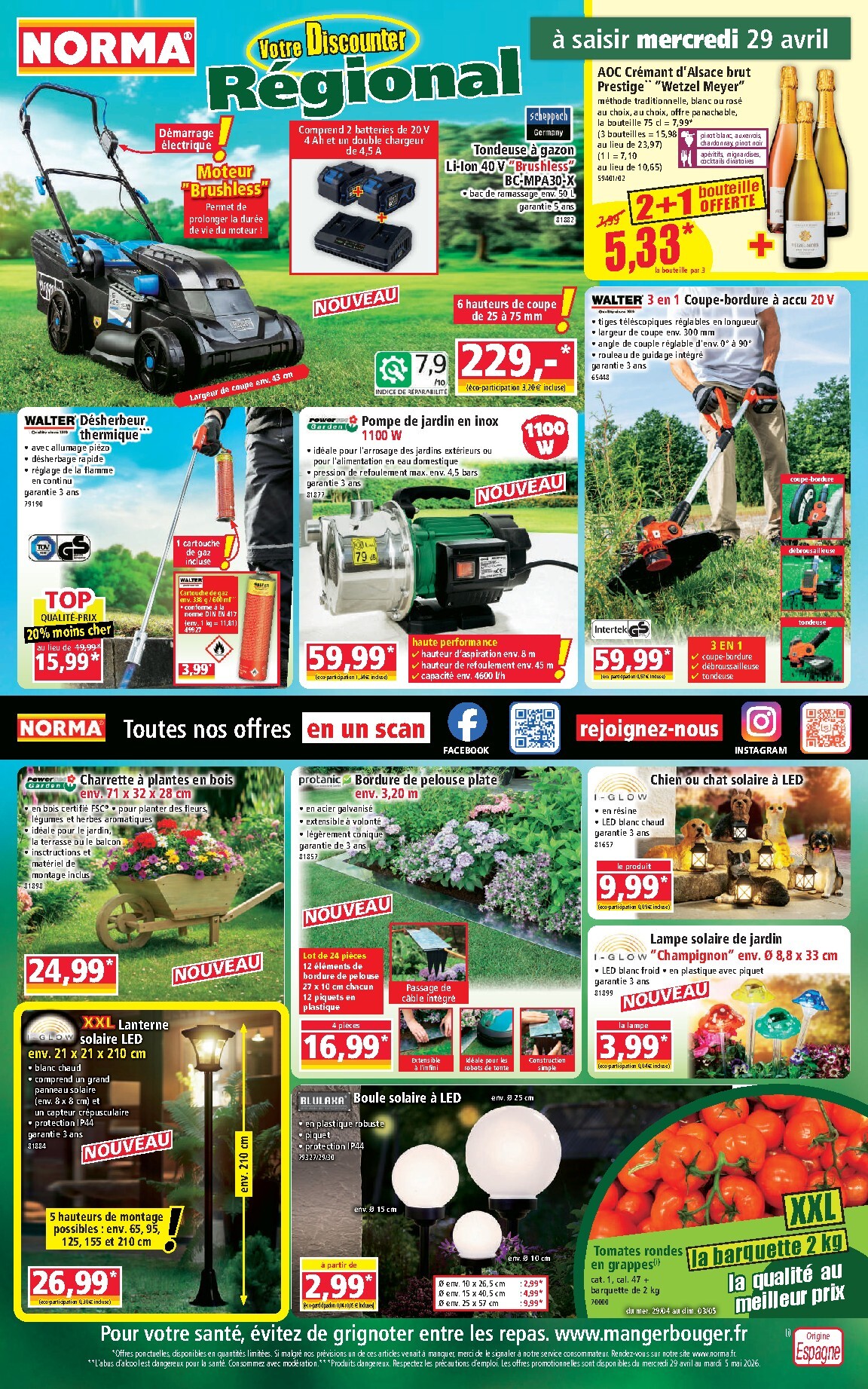 Flyer NORMA pour la semaine prochaine du du mercredi 29/04/2026 au du mardi 05/05/2026