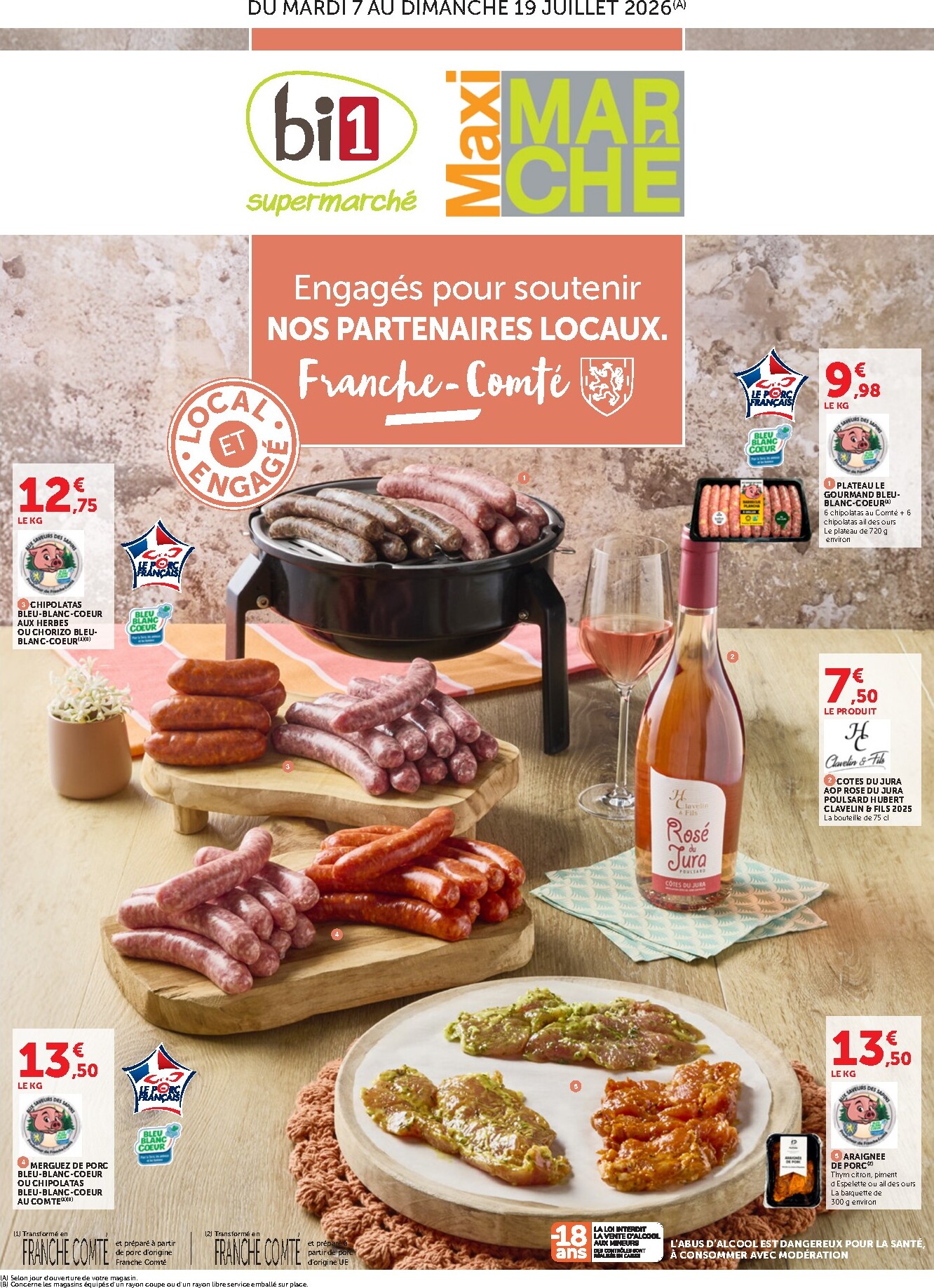 Current Bi1 - Maximarché leaflet valid from du mardi 07/07/2026 to du dimanche 19/07/2026