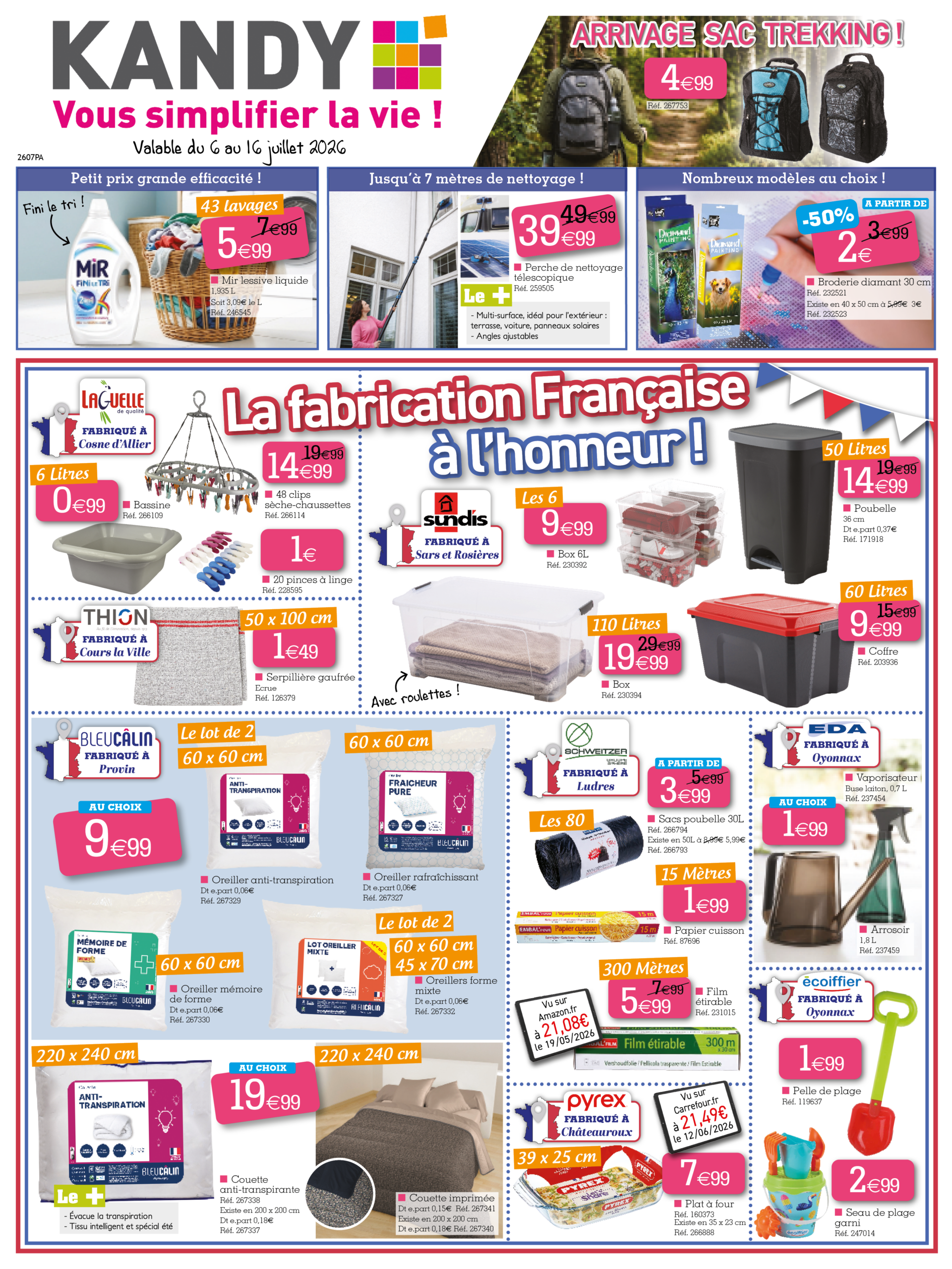 Flyer Kandy pour la semaine prochaine du du lundi 06/07/2026 au de jeudi 16/07/2026