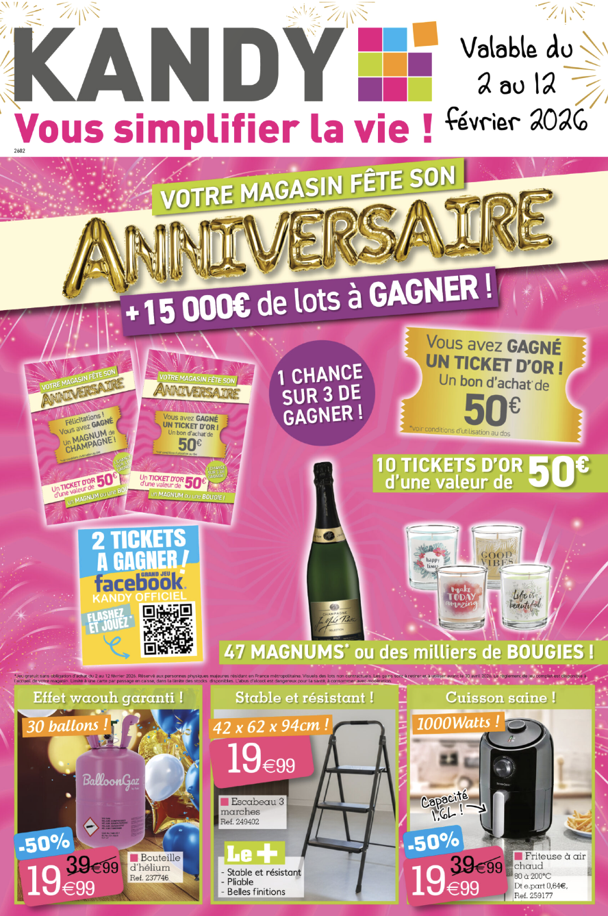 Catalogue Kandy valable du 02/02/2026 au 12/02/2026