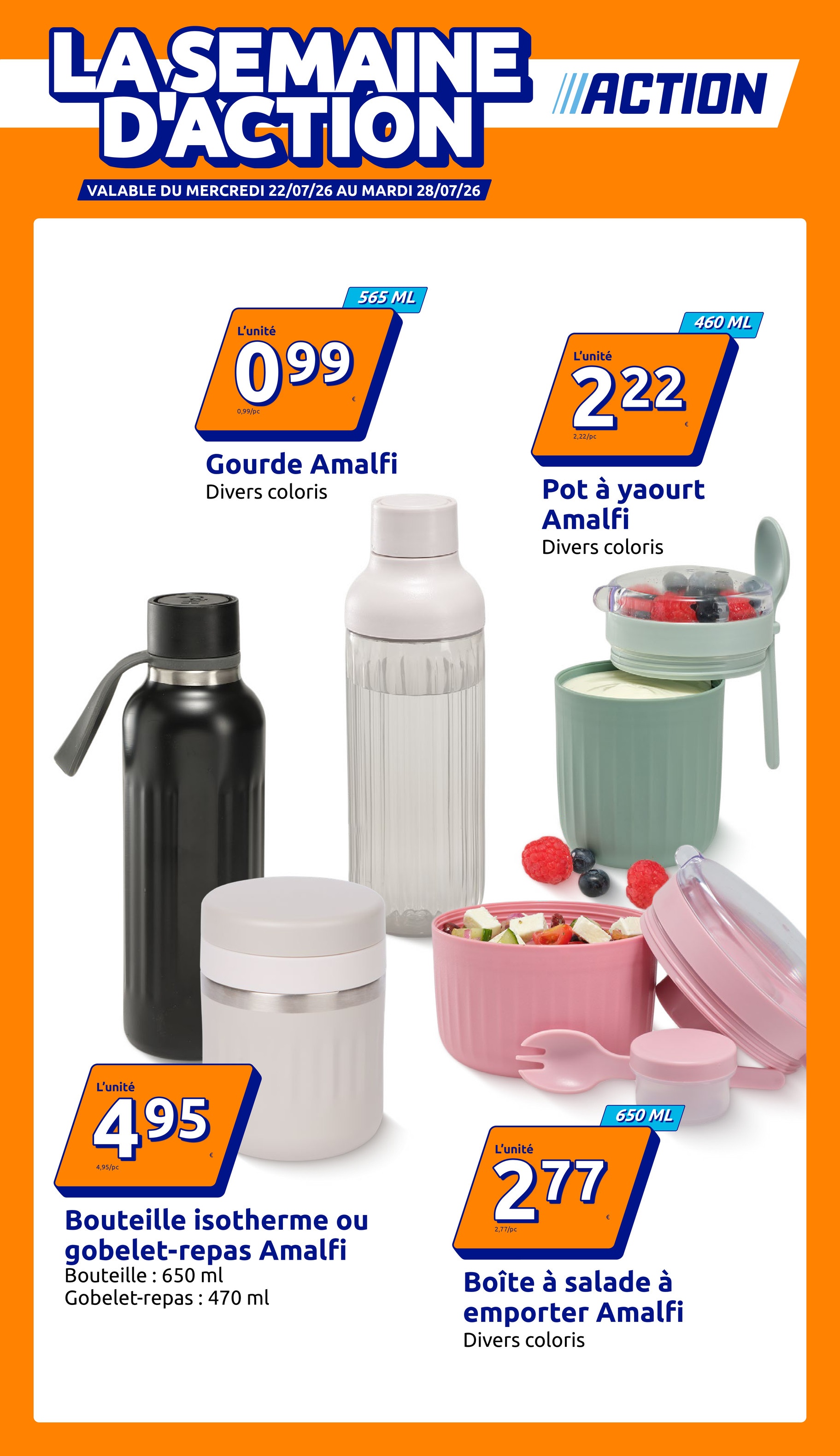 Current Action leaflet valid from du mercredi 22/07/2026 to du mardi 28/07/2026