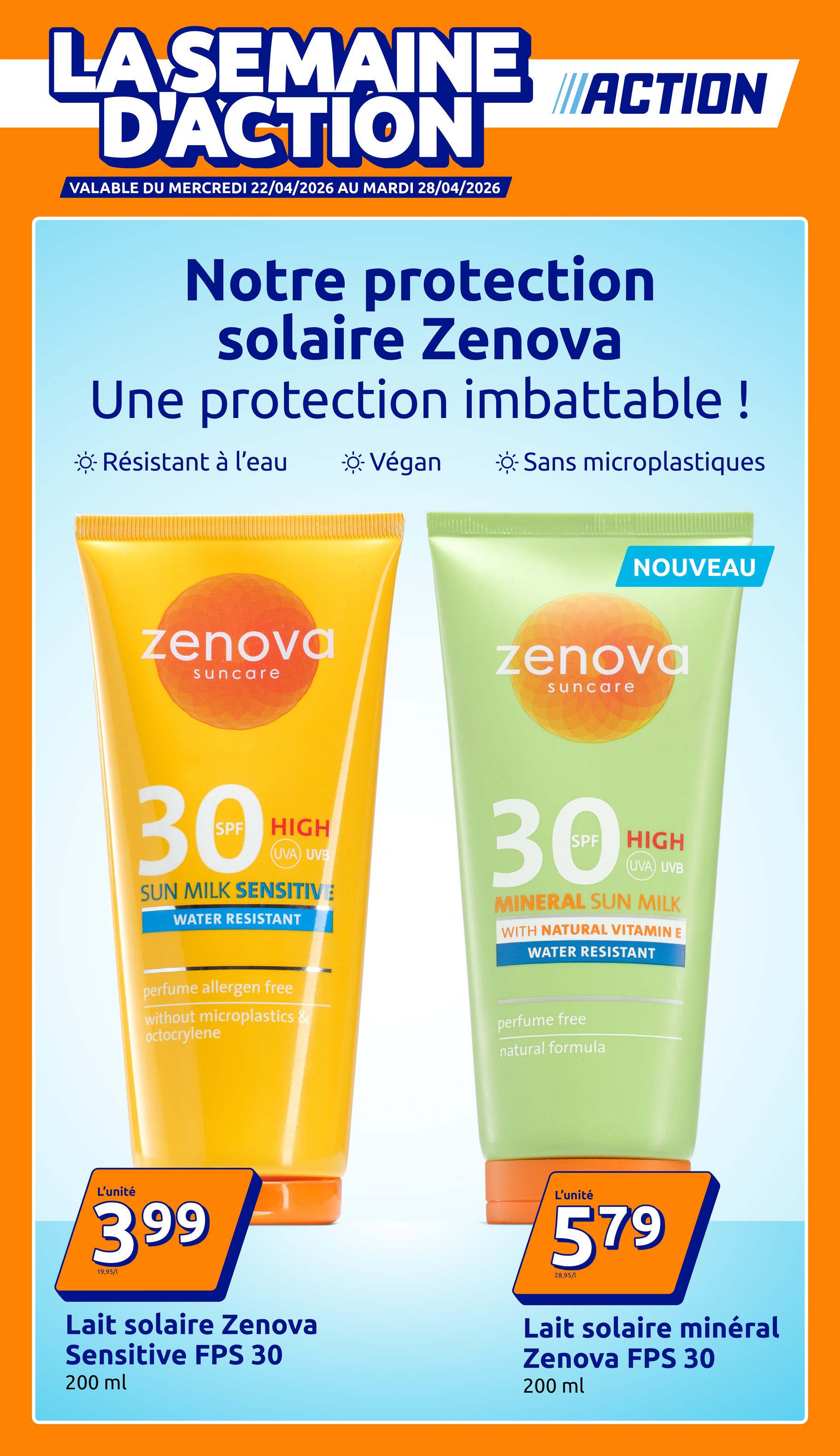 Current Action leaflet valid from du mercredi 22/04/2026 to du mardi 28/04/2026