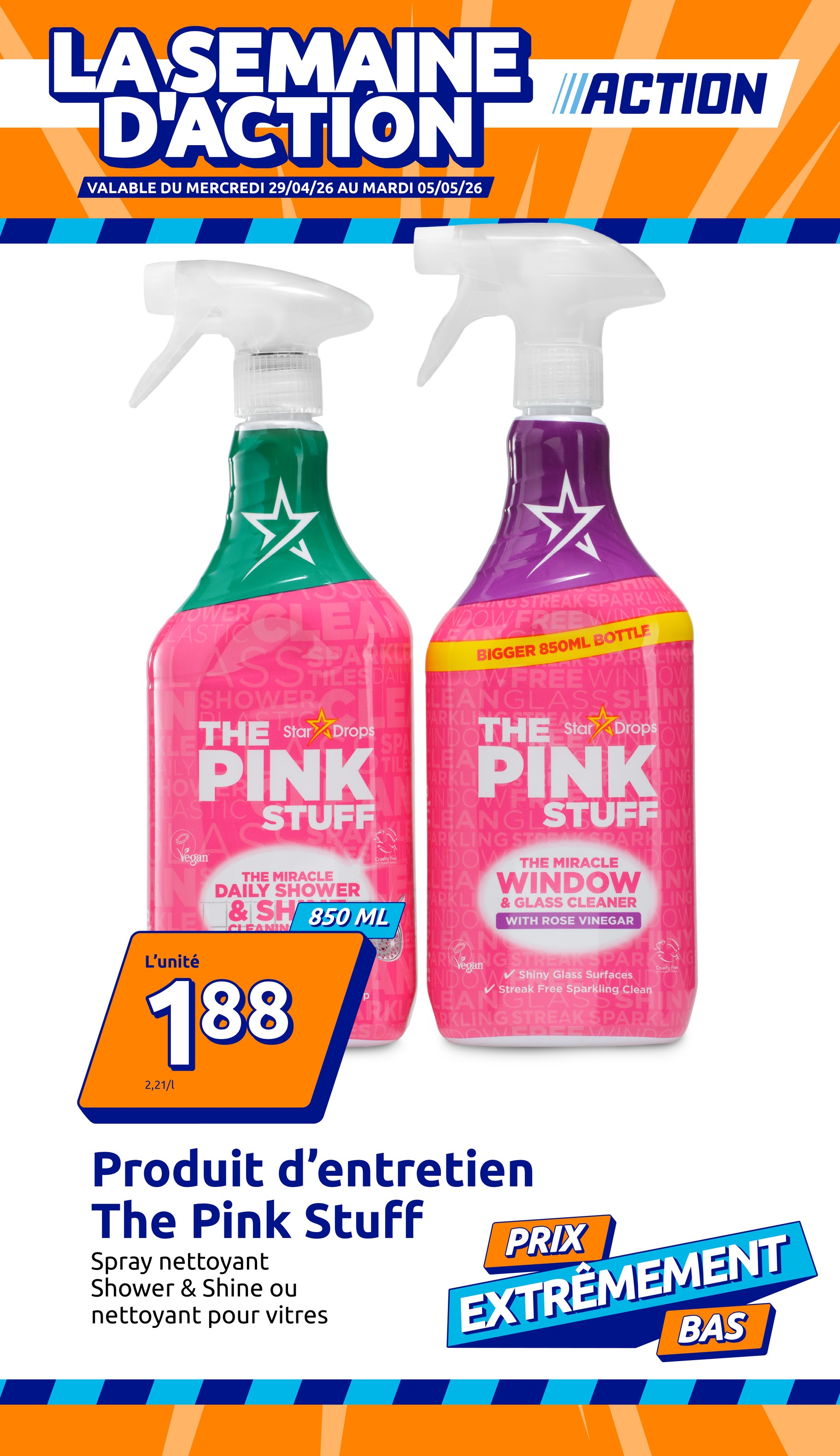 Current Action leaflet valid from du mercredi 29/04/2026 to du mardi 05/05/2026