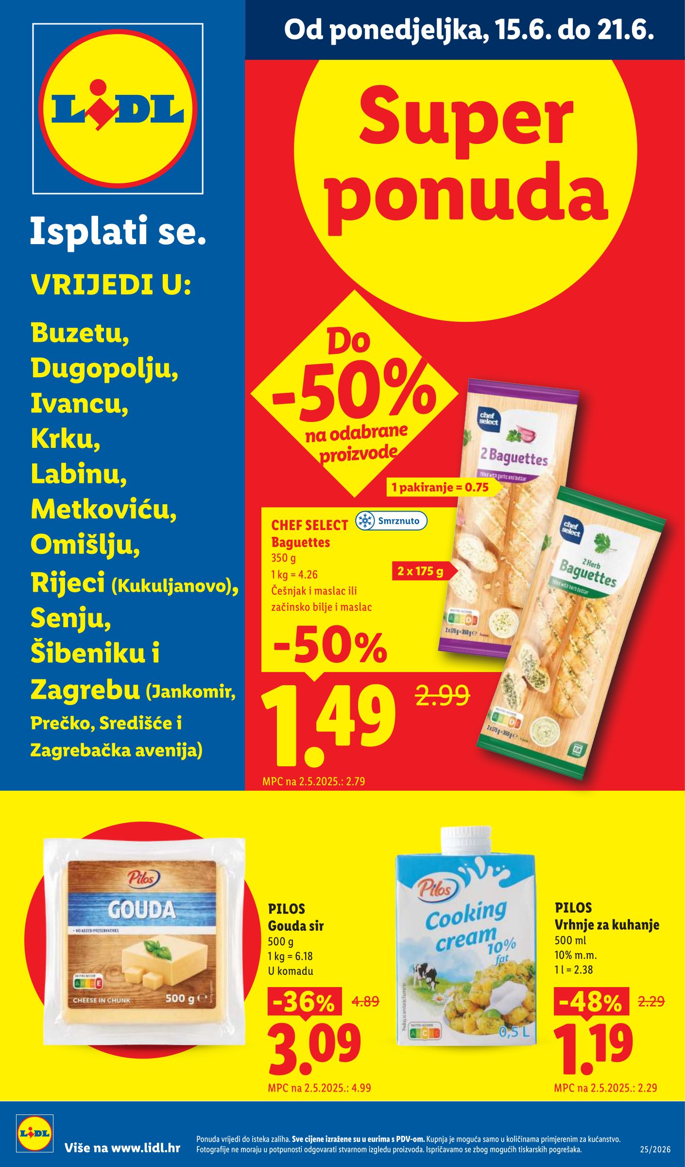 Aktualni katalog Lidl - Super Ponuda od ponedjeljka, 15.06.2026 do nedjelje, 21.06.2026