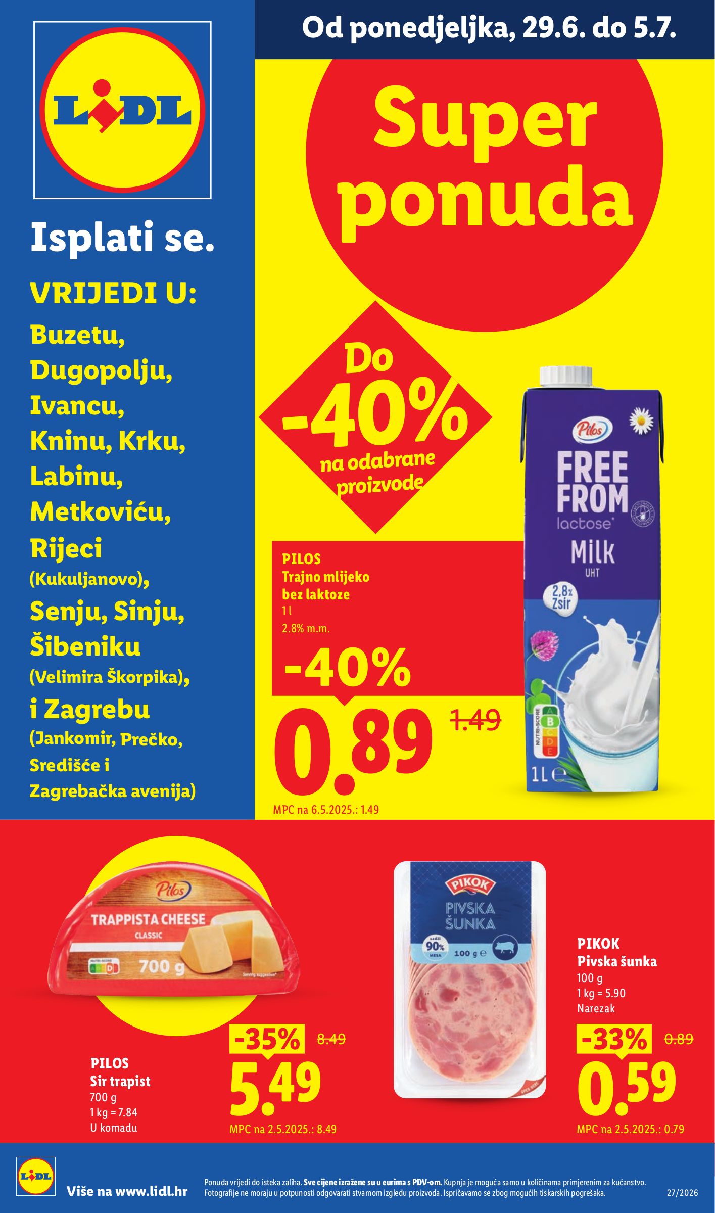 Aktualni katalog Lidl - Super ponuda od ponedjeljka, 29.06.2026 do nedjelje, 05.07.2026