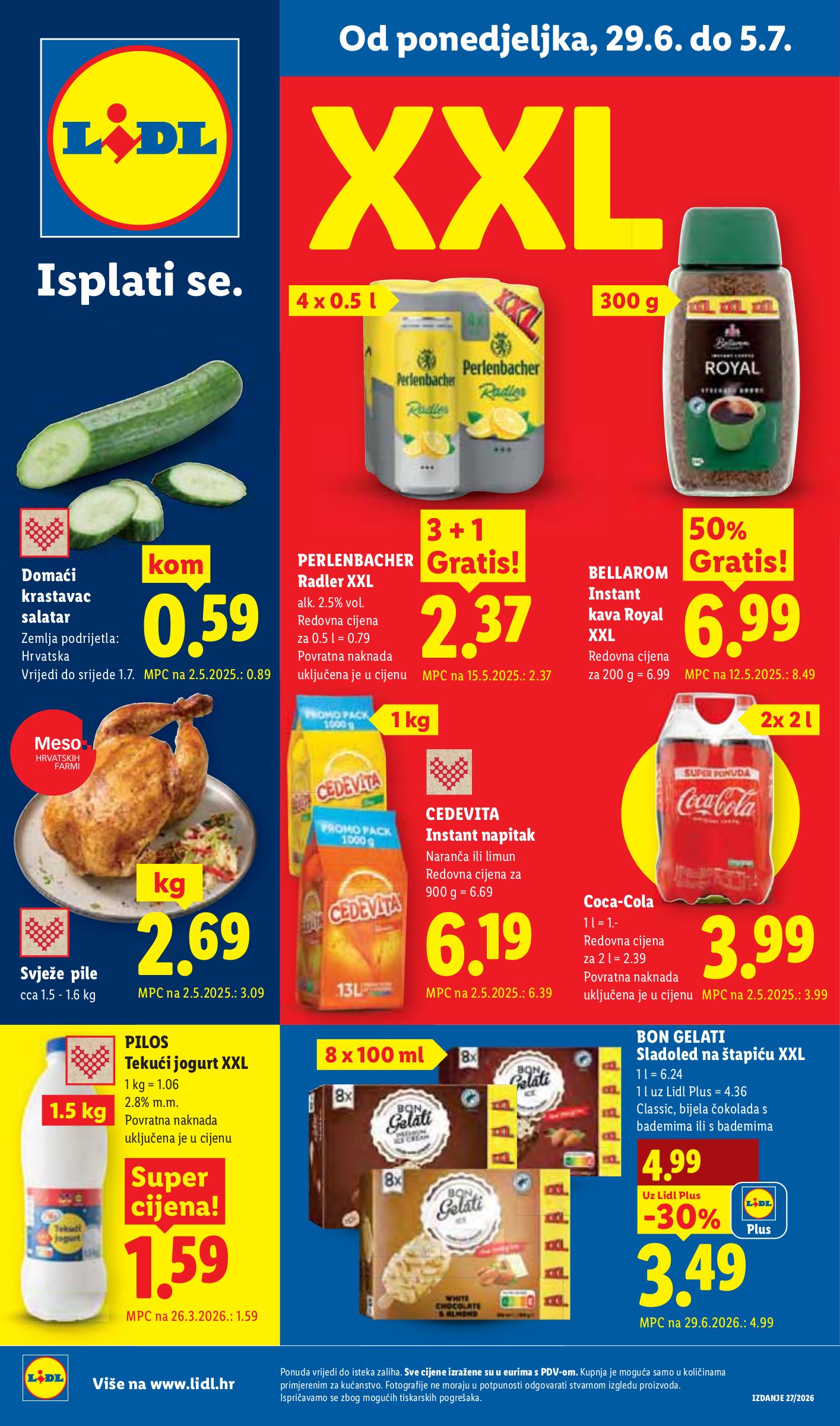 Aktualni katalog Lidl od ponedjeljka, 29.06.2026 do nedjelje, 05.07.2026