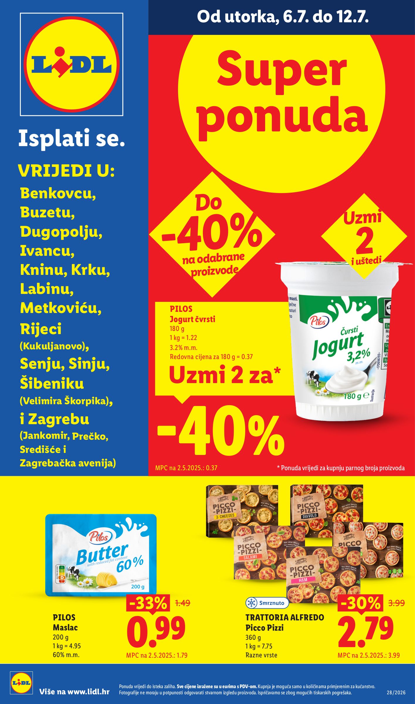 Aktualni katalog Lidl - Super ponuda od ponedjeljka, 06.07.2026 do nedjelje, 12.07.2026