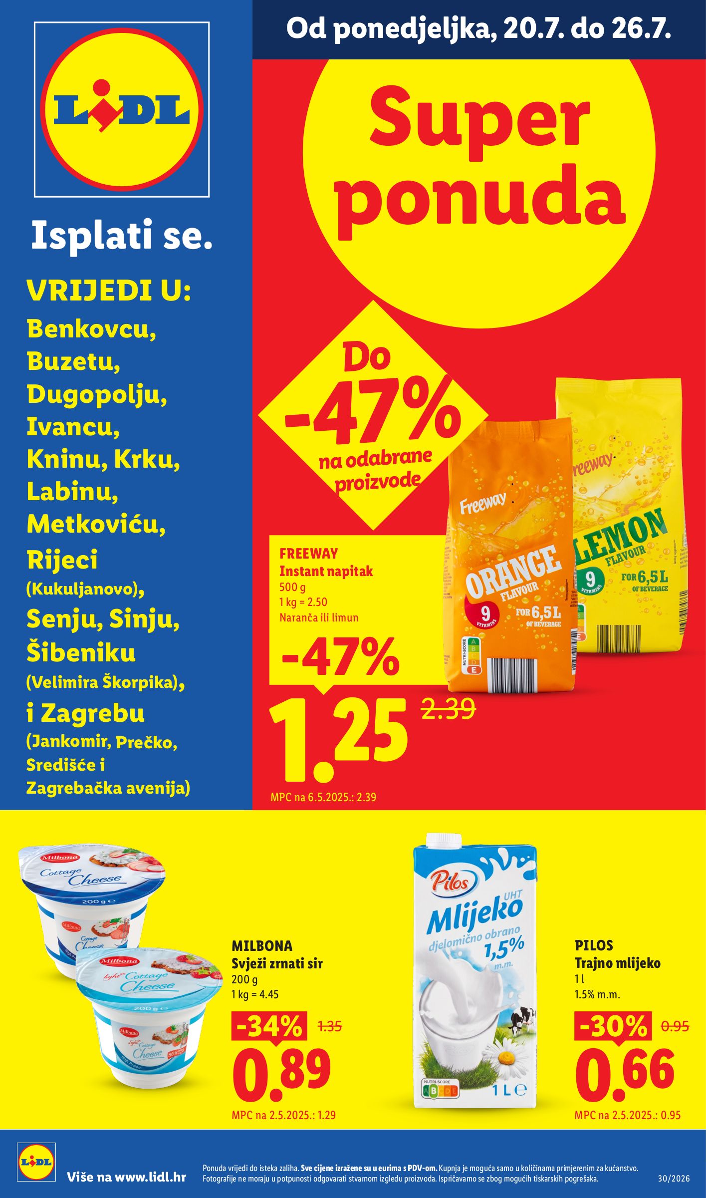Aktualni katalog Lidl od ponedjeljka, 20.07.2026 do nedjelje, 26.07.2026