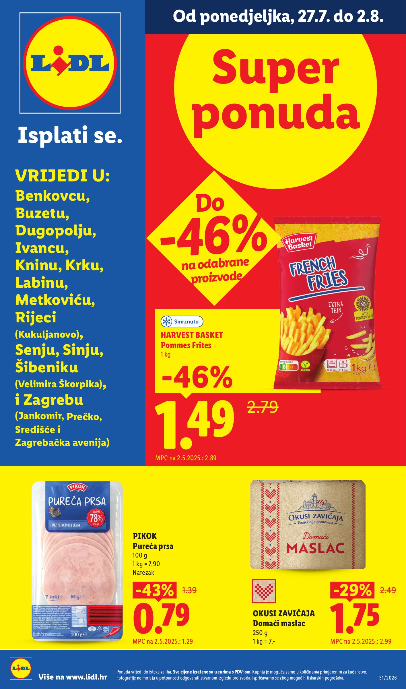 Aktualni katalog Lidl - Super Ponuda od ponedjeljka, 27.07.2026 do nedjelje, 02.08.2026