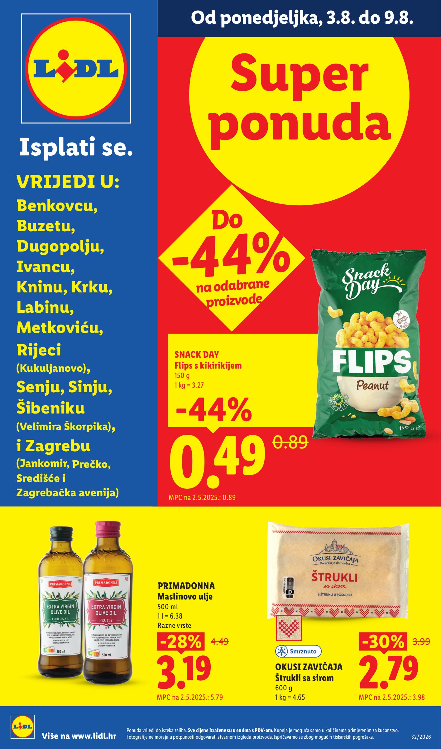 Aktualni katalog Lidl - Super Ponuda od ponedjeljka, 03.08.2026 do nedjelje, 09.08.2026