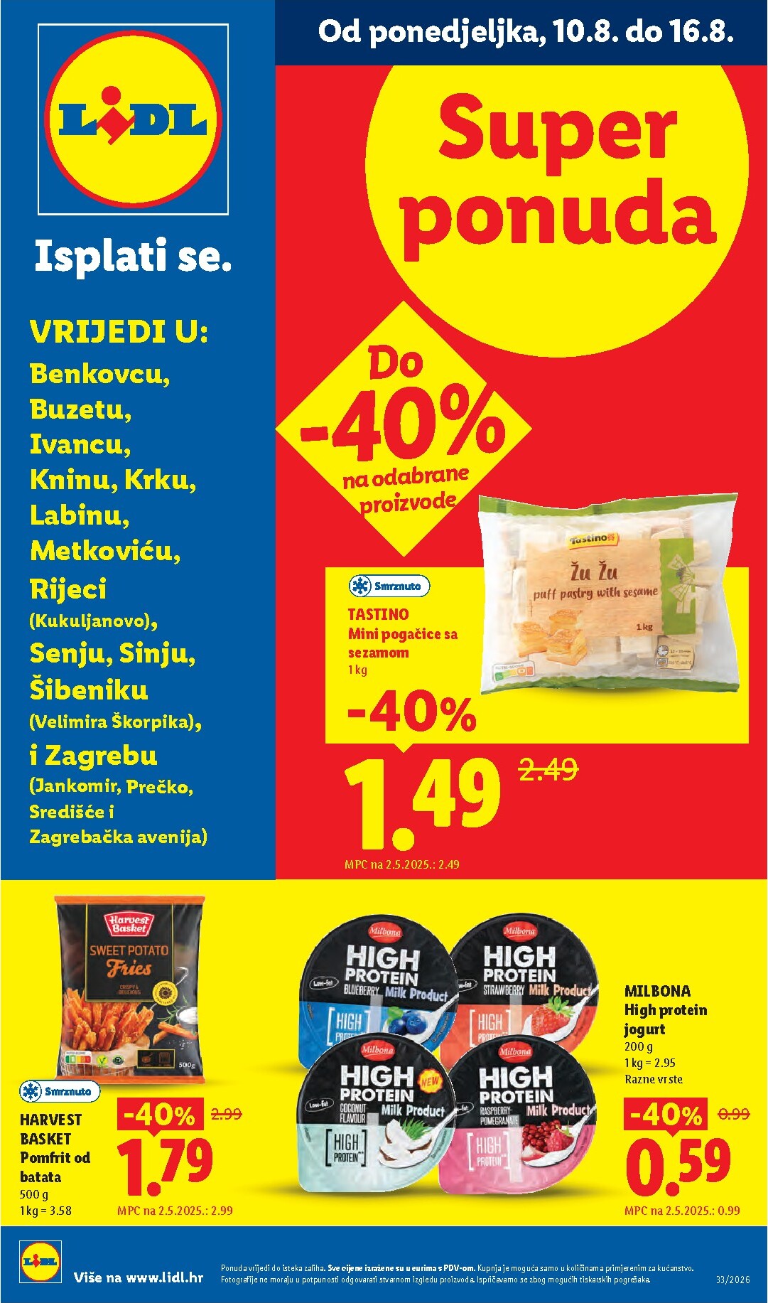 Aktualni katalog Lidl - Super Ponuda od ponedjeljka, 10.08.2026 do nedjelje, 16.08.2026