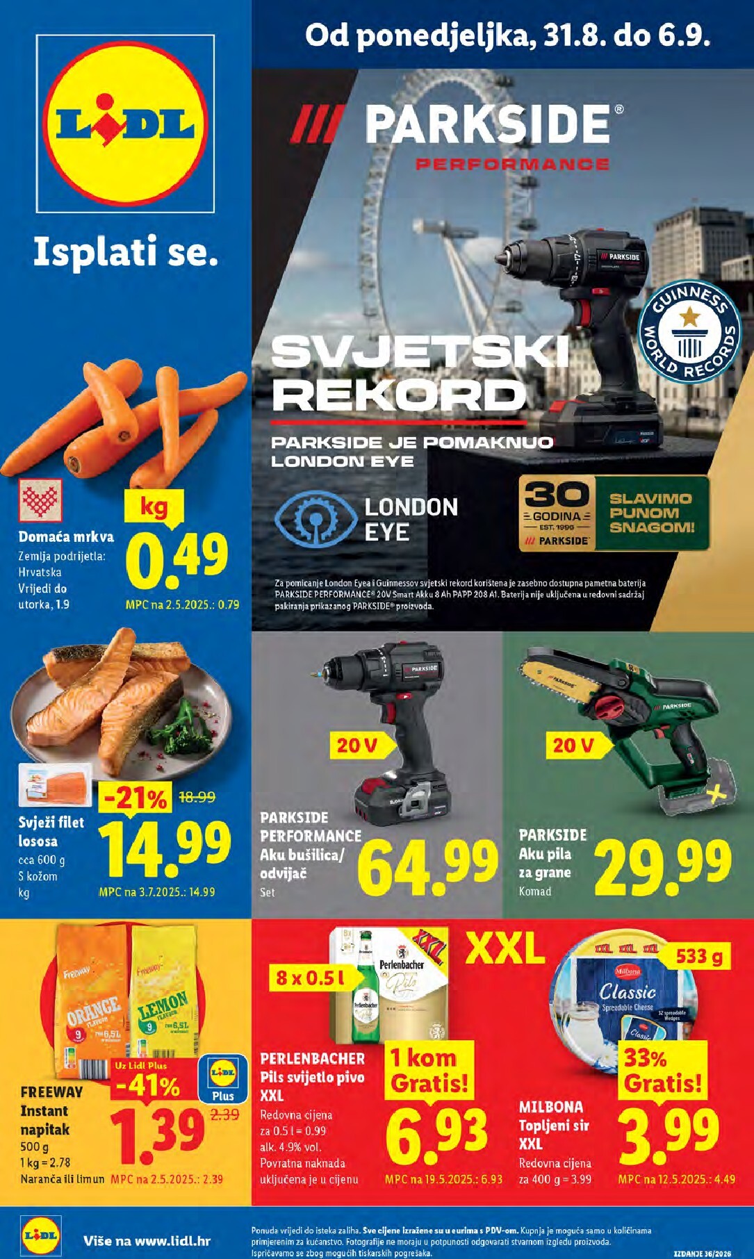 Novi Lidl katalog od ponedjeljka, 31.08.2026 do nedjelje, 06.09.2026