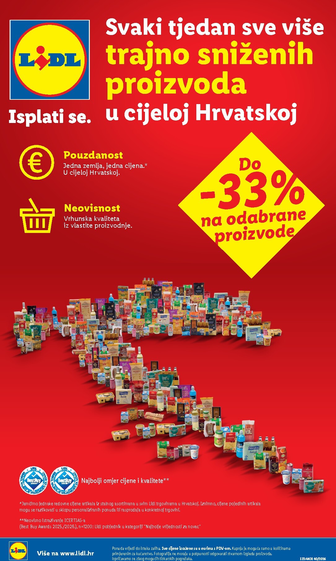 Aktualni katalog Lidl - Svaki tjedan trajno snižene cijene od ponedjeljka, 28.09.2026 do nedjelje, 04.10.2026