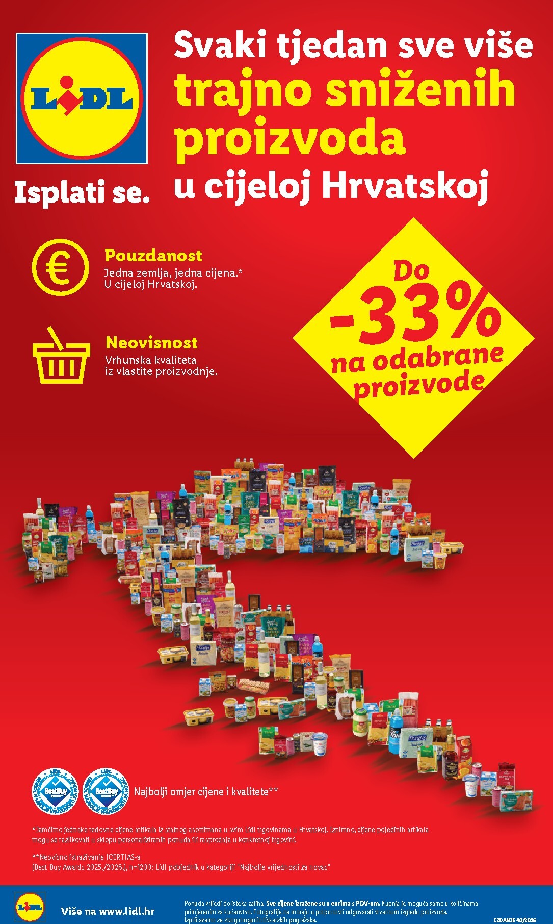 Aktualni katalog Lidl - Svaki tjedan trajno snižene cijene od ponedjeljka, 05.10.2026 do subote, 31.10.2026