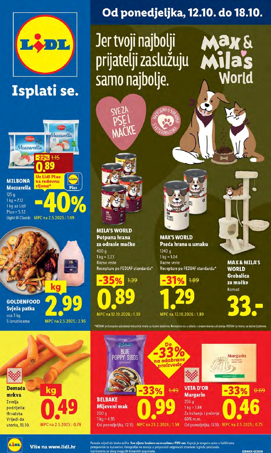 Novi Lidl katalog od ponedjeljka, 12.10.2026 do nedjelje, 18.10.2026
