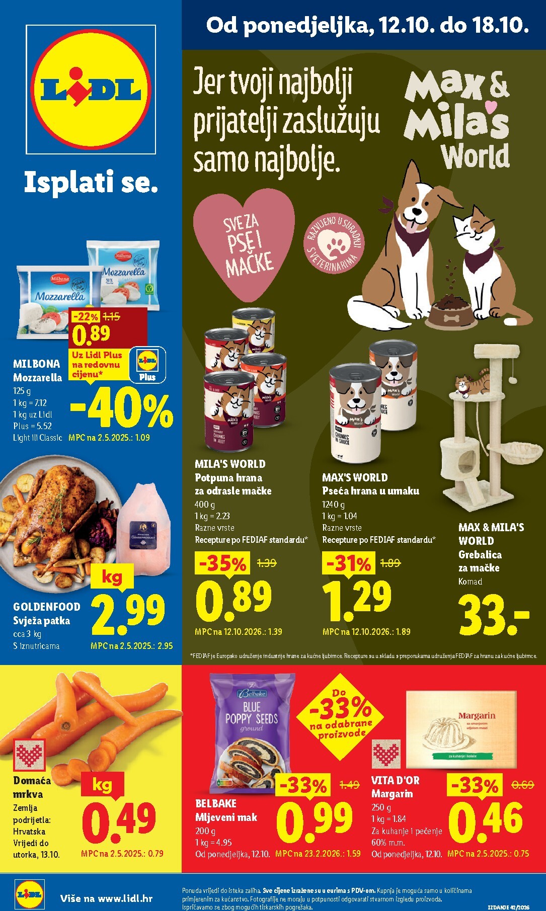 Aktualni katalog Lidl od ponedjeljka, 12.10.2026 do nedjelje, 18.10.2026