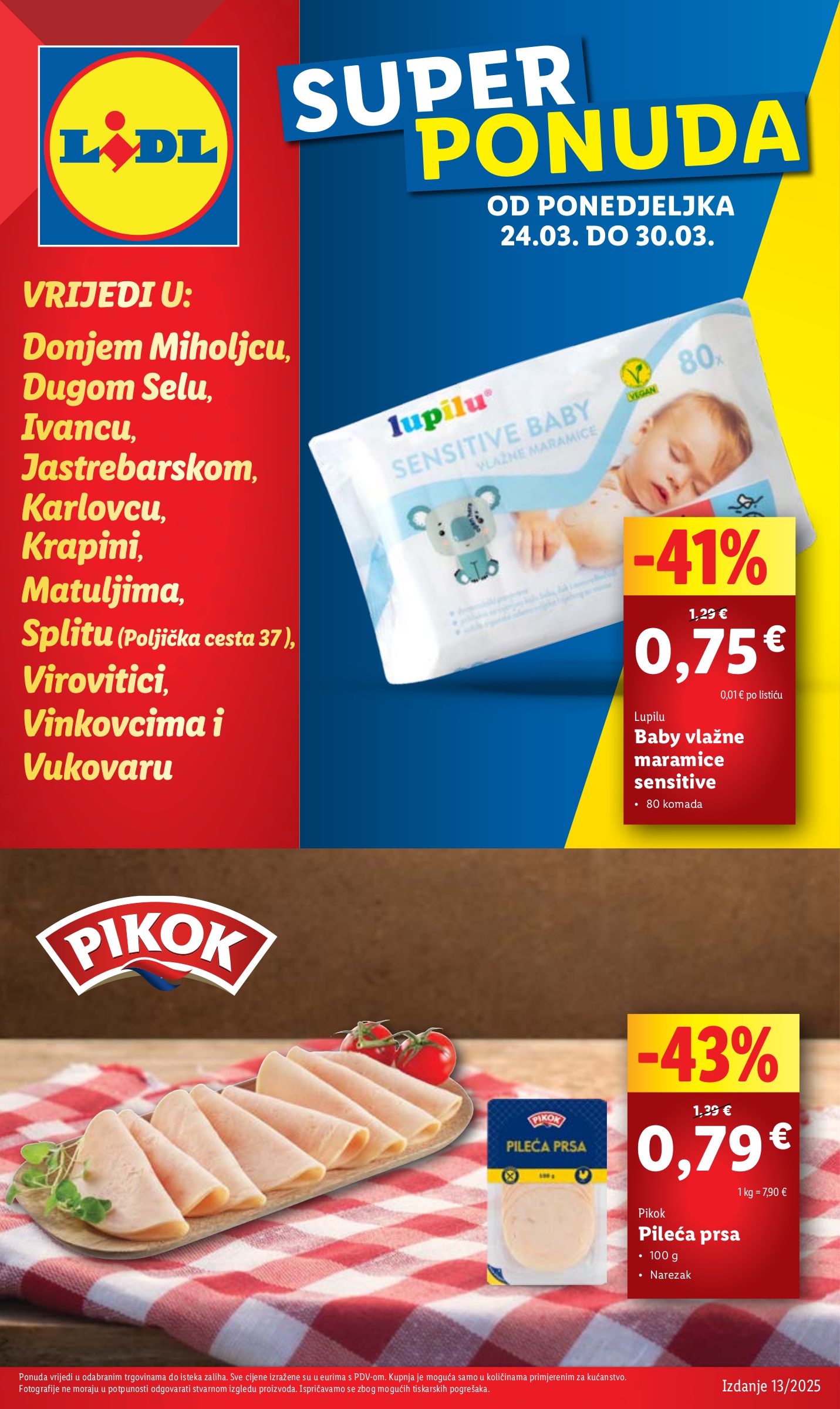 Nevjerojatne Najnovije Akcije u LIDL, Konzum i Kaufland: Baby Vlažne Maramice, Jagode i Tijesto za Pizzu! Više uz najnovije popuste danas, 2025-03-26