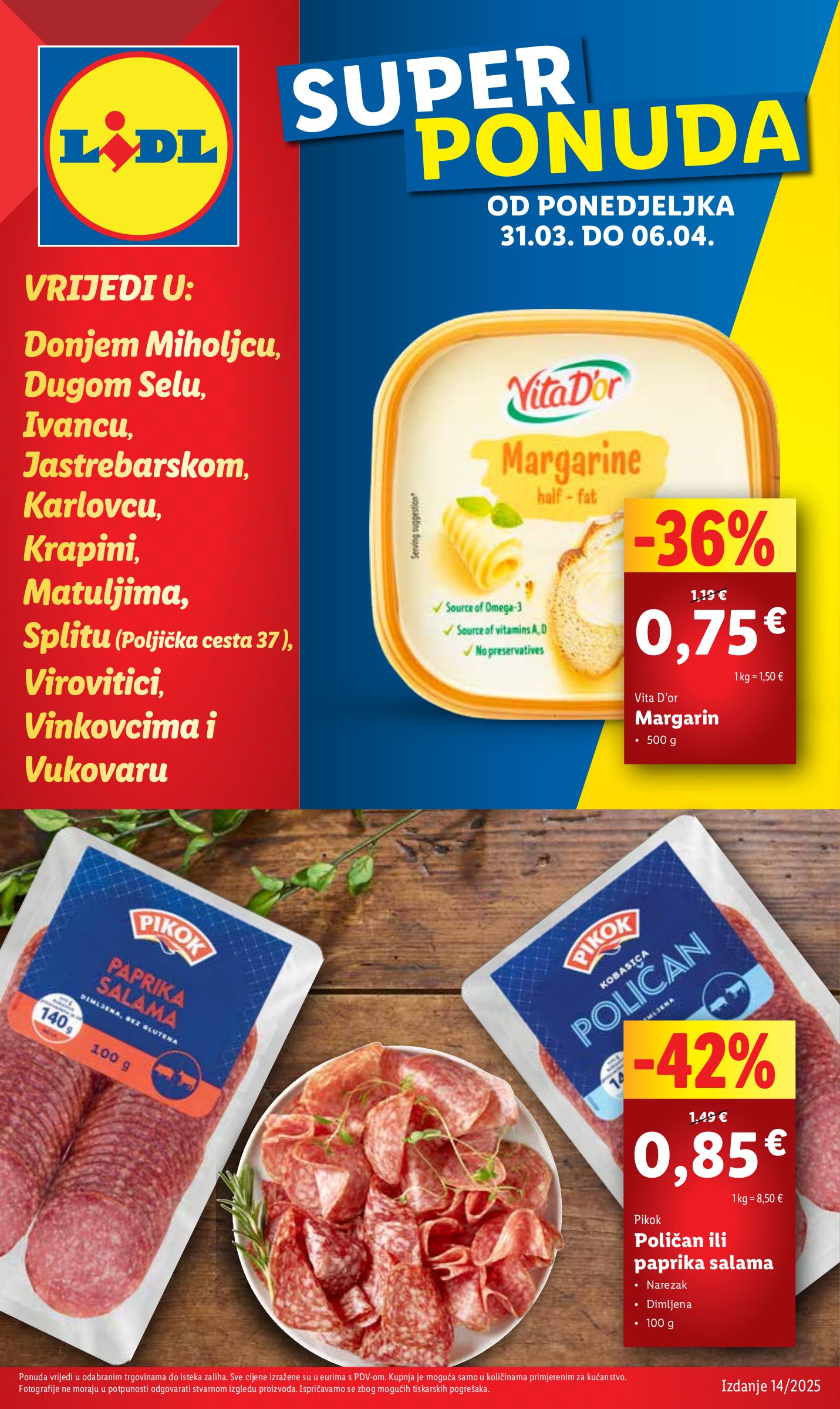 Nevjerojatne uštede: LIDL margarin za 0,75 €, Konzum Čokolino za 6,49 €, Kaufland LEGO -30%, plus više sjajnih ponuda na dan 2025-04-02 - najnovije promocije i popusti!
