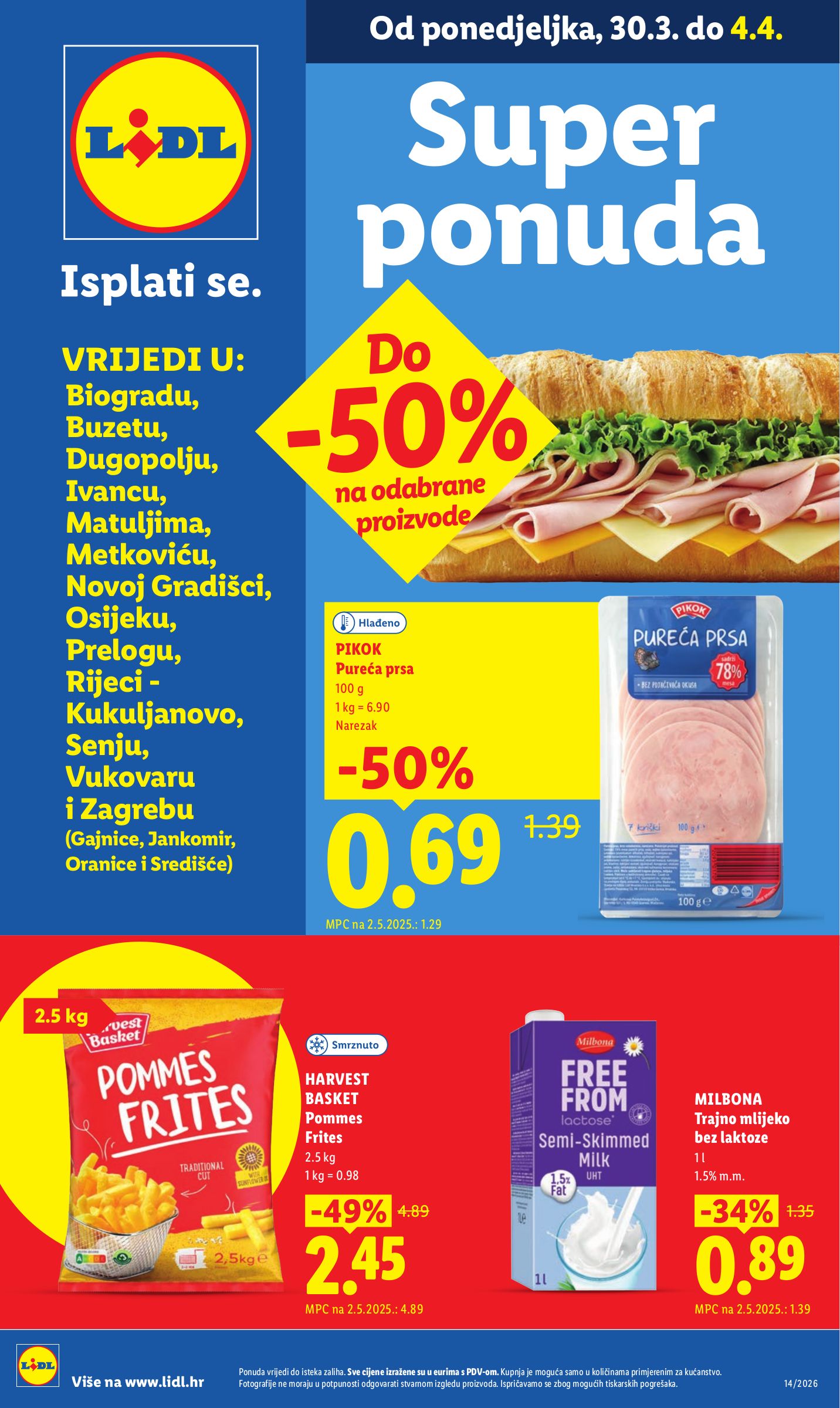 Prelistajte katalog Lidl - Super Ponuda, vrijedi od 30.03.2026 do 04.04.2026