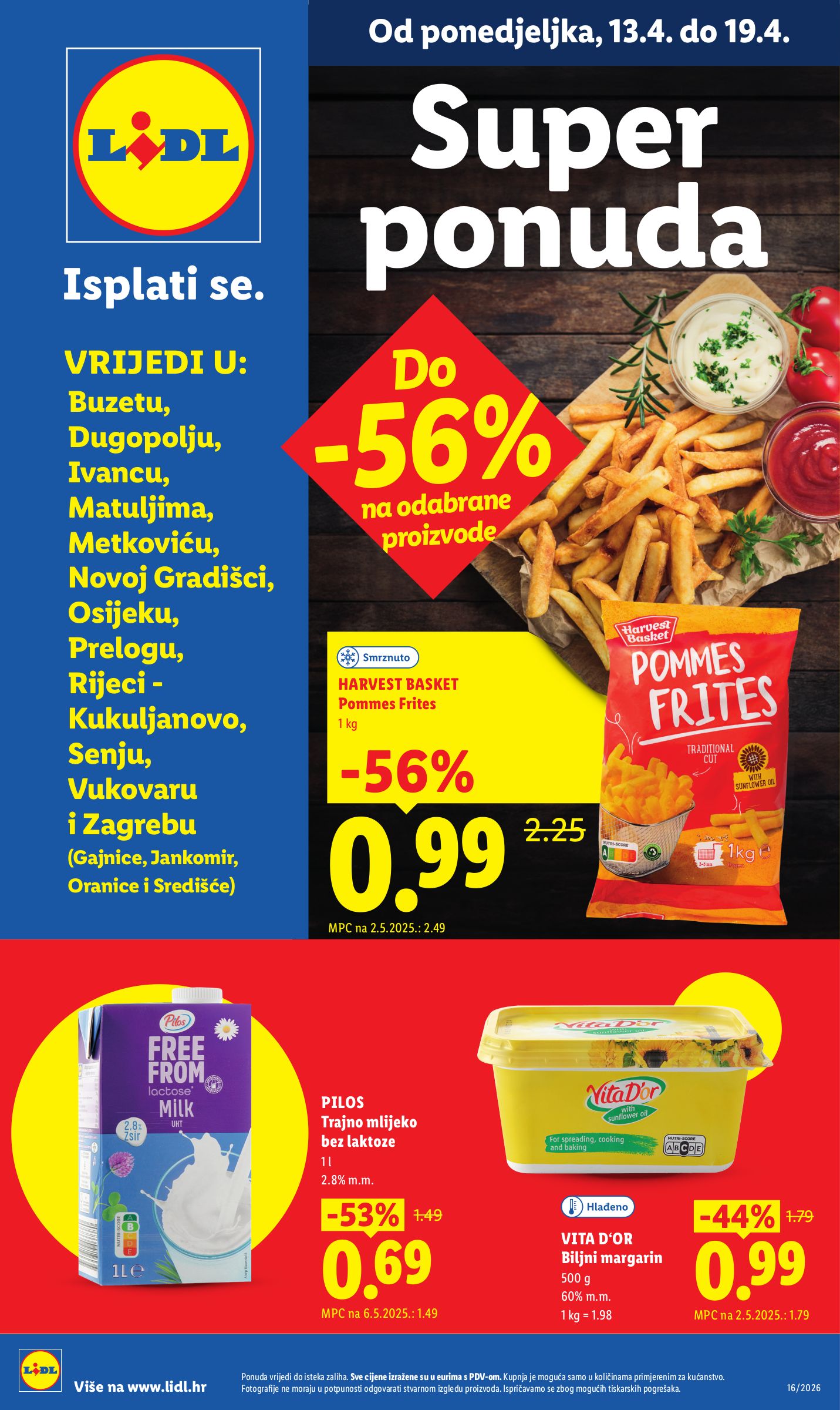 Aktualni Lidl - Super Ponuda katalog vrijedi od ponedjeljka 13.04.2026 do nedjelje 19.04.2026