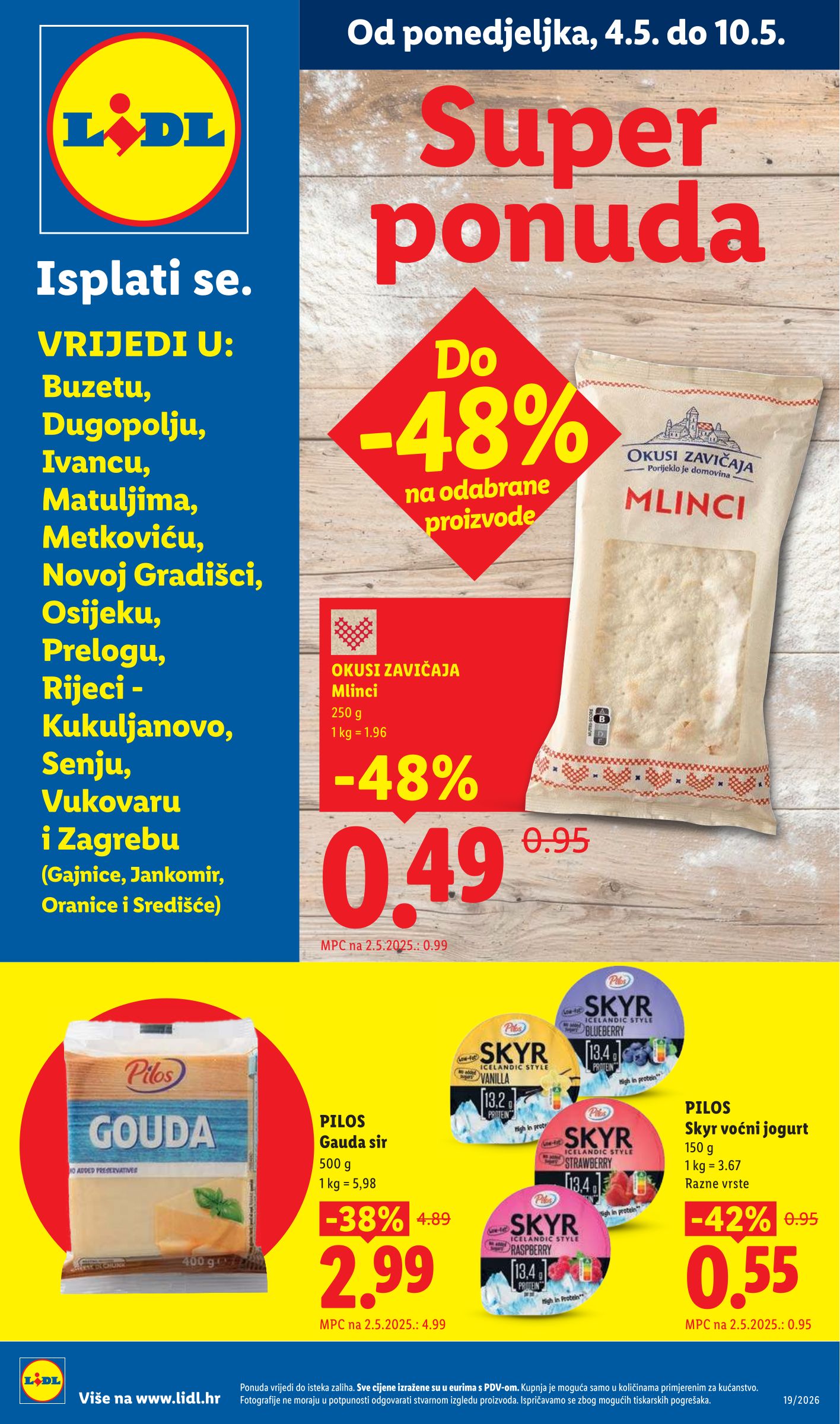 Aktualni Lidl - Super Ponuda katalog vrijedi od ponedjeljka 04.05.2026 do nedjelje 10.05.2026