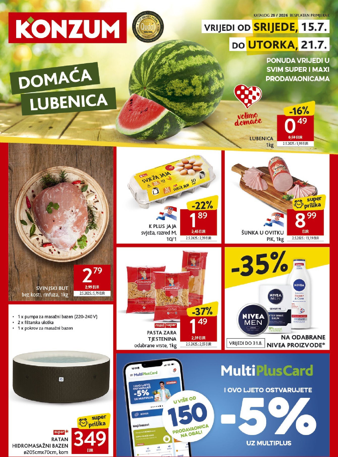 Novi Konzum katalog od srijede, 15.07.2026 do utorka, 21.07.2026