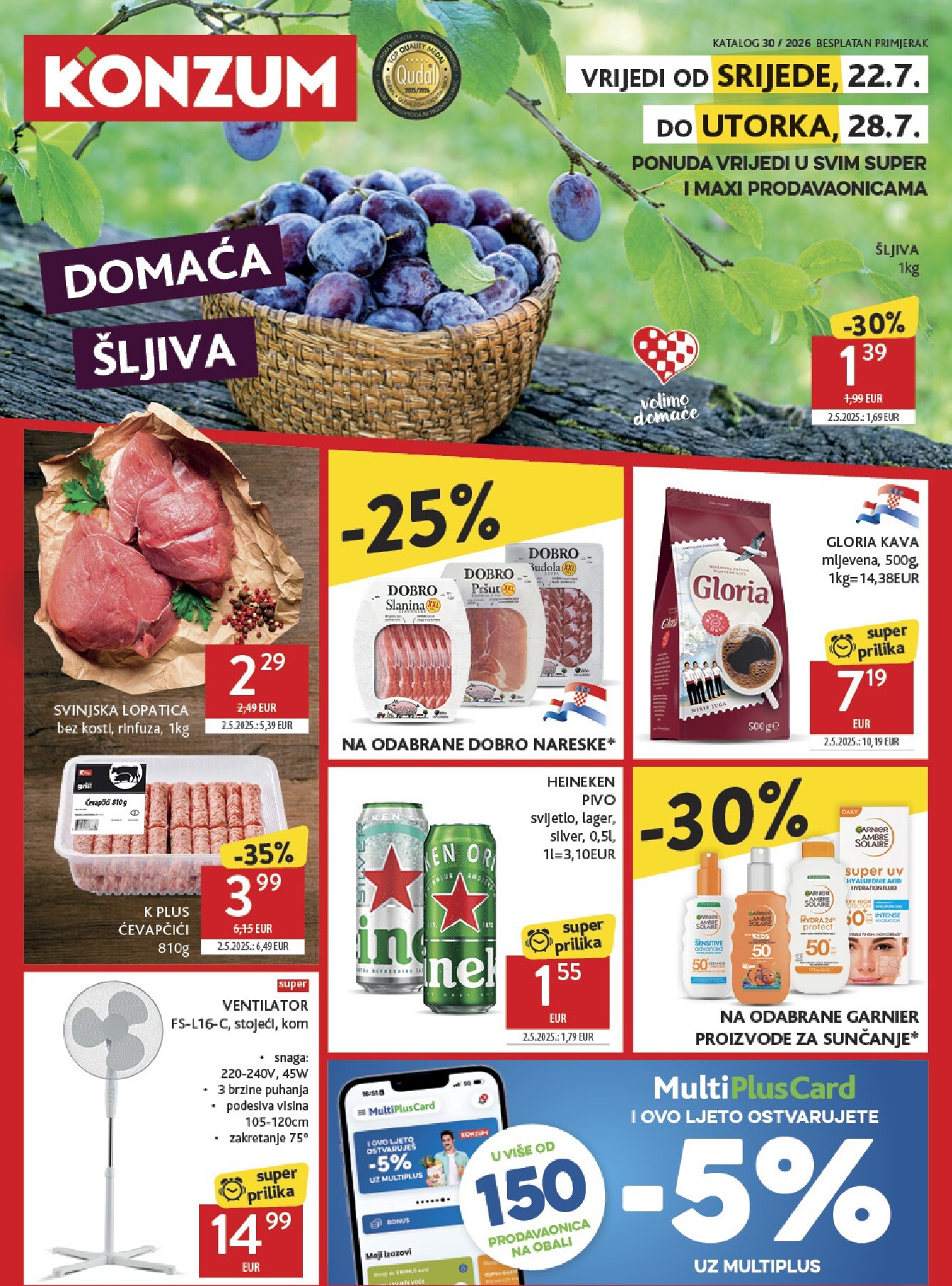 Novi Konzum katalog od srijede, 22.07.2026 do utorka, 28.07.2026