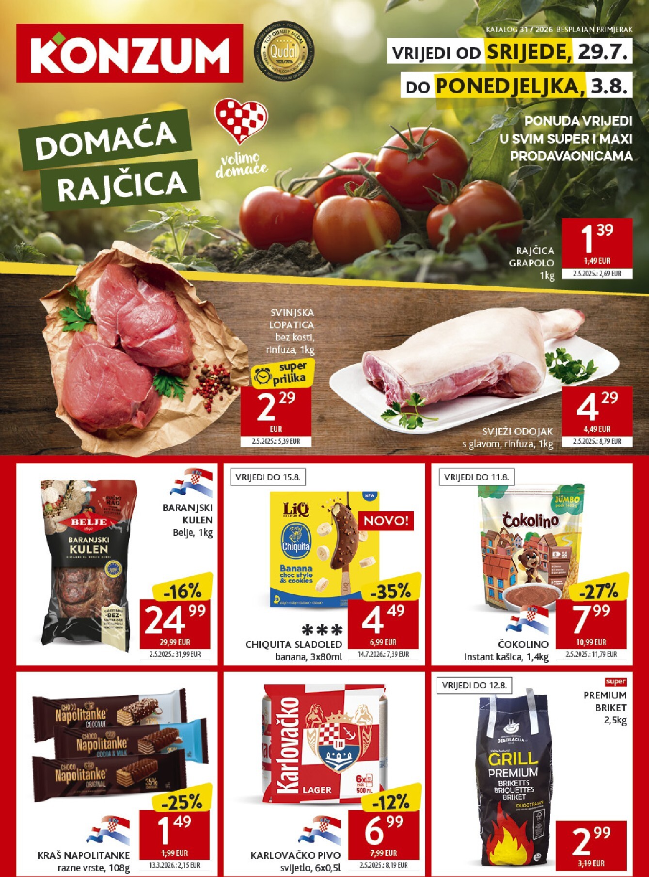 Novi Konzum katalog od srijede, 29.07.2026 do ponedjeljka, 03.08.2026