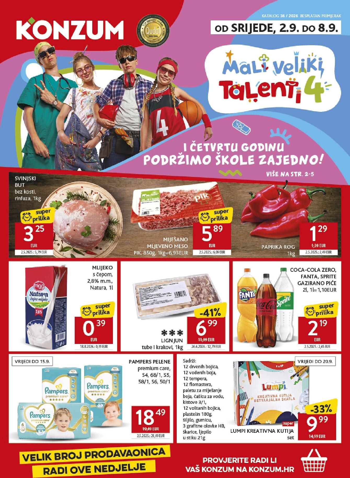 Novi Konzum katalog od srijede, 02.09.2026 do utorka, 08.09.2026