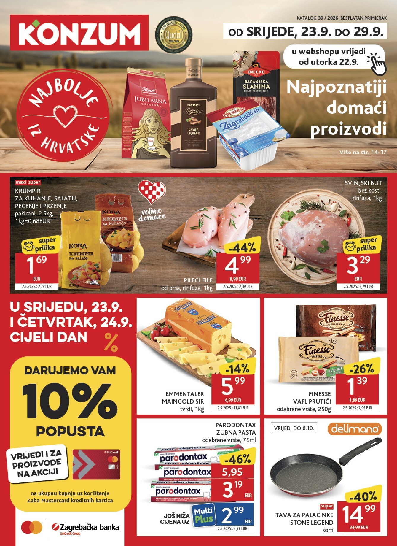 Aktualni katalog Konzum od srijede, 23.09.2026 do utorka, 29.09.2026