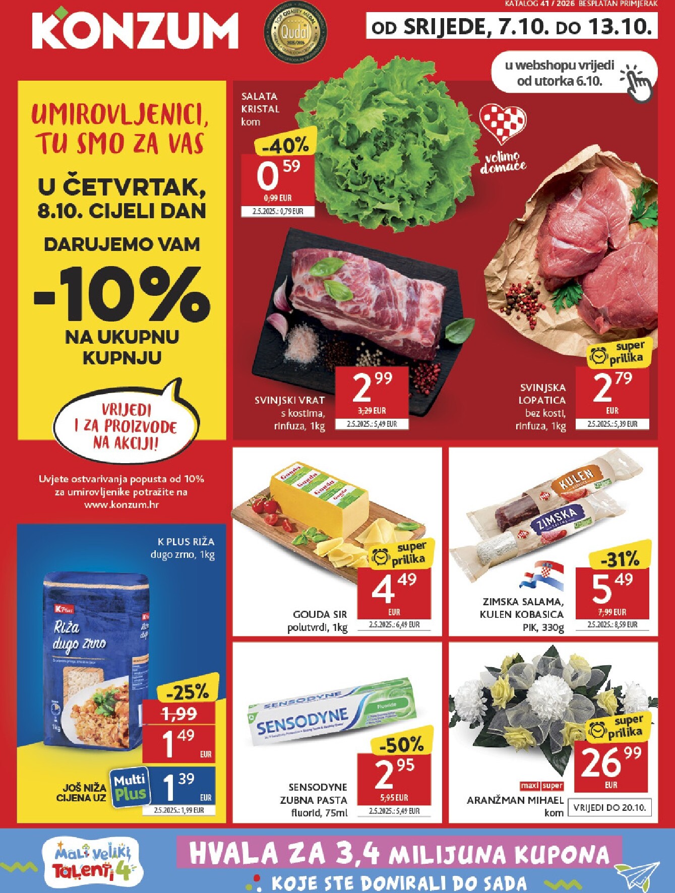 Novi Konzum katalog od srijede, 07.10.2026 do utorka, 13.10.2026