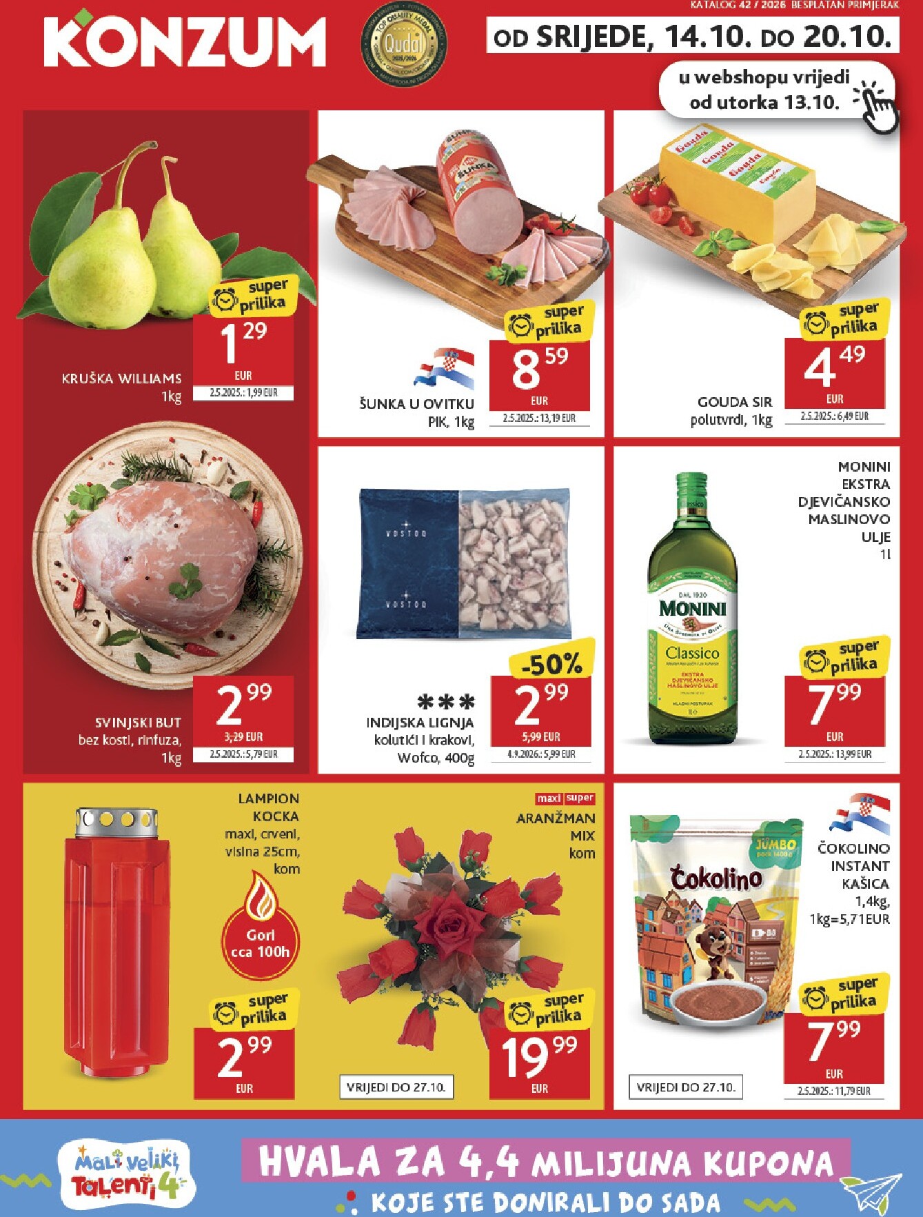 Novi Konzum katalog od srijede, 14.10.2026 do utorka, 20.10.2026